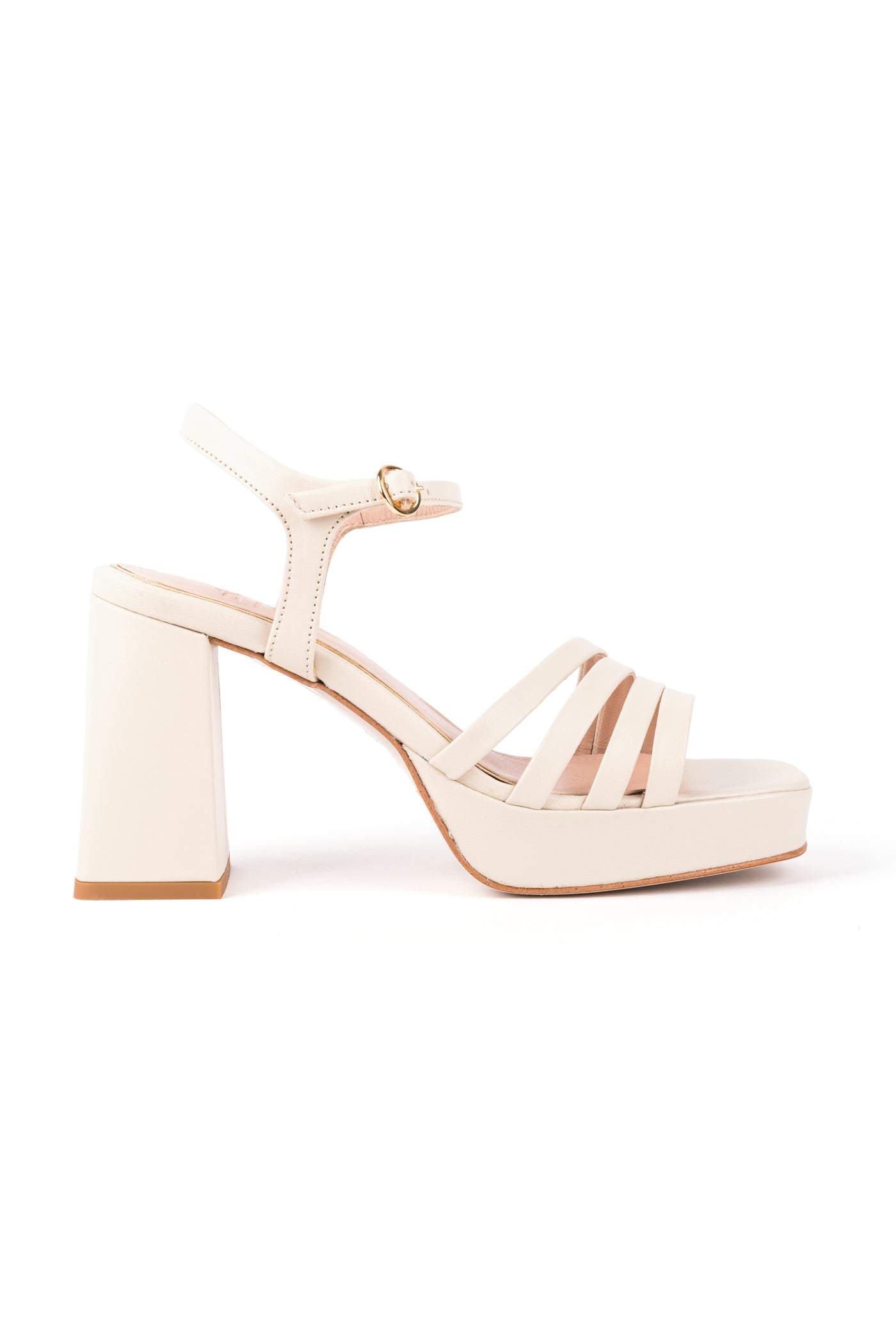 Sandálias de noiva em pele