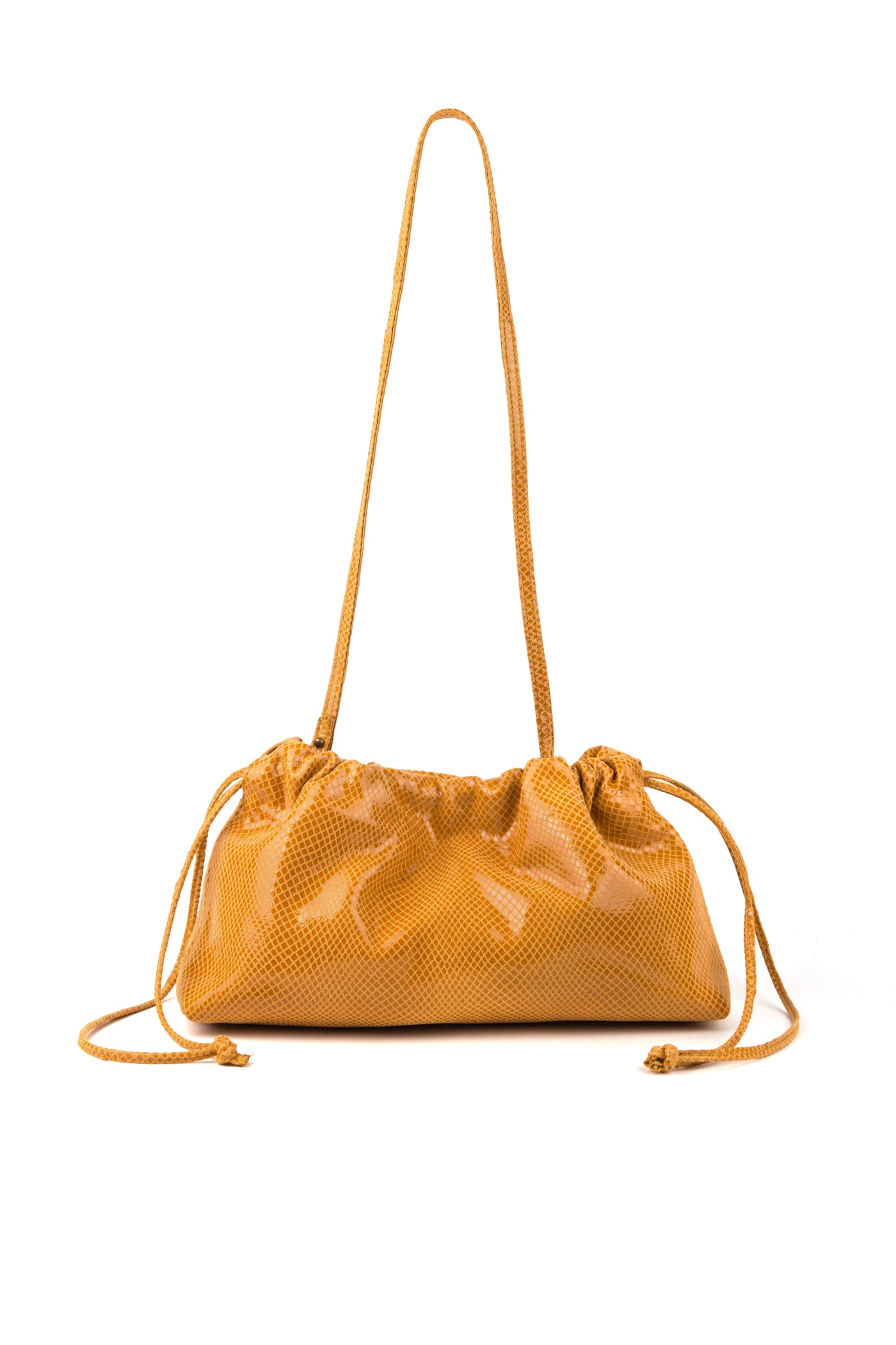 Bolsa em pele gravada
