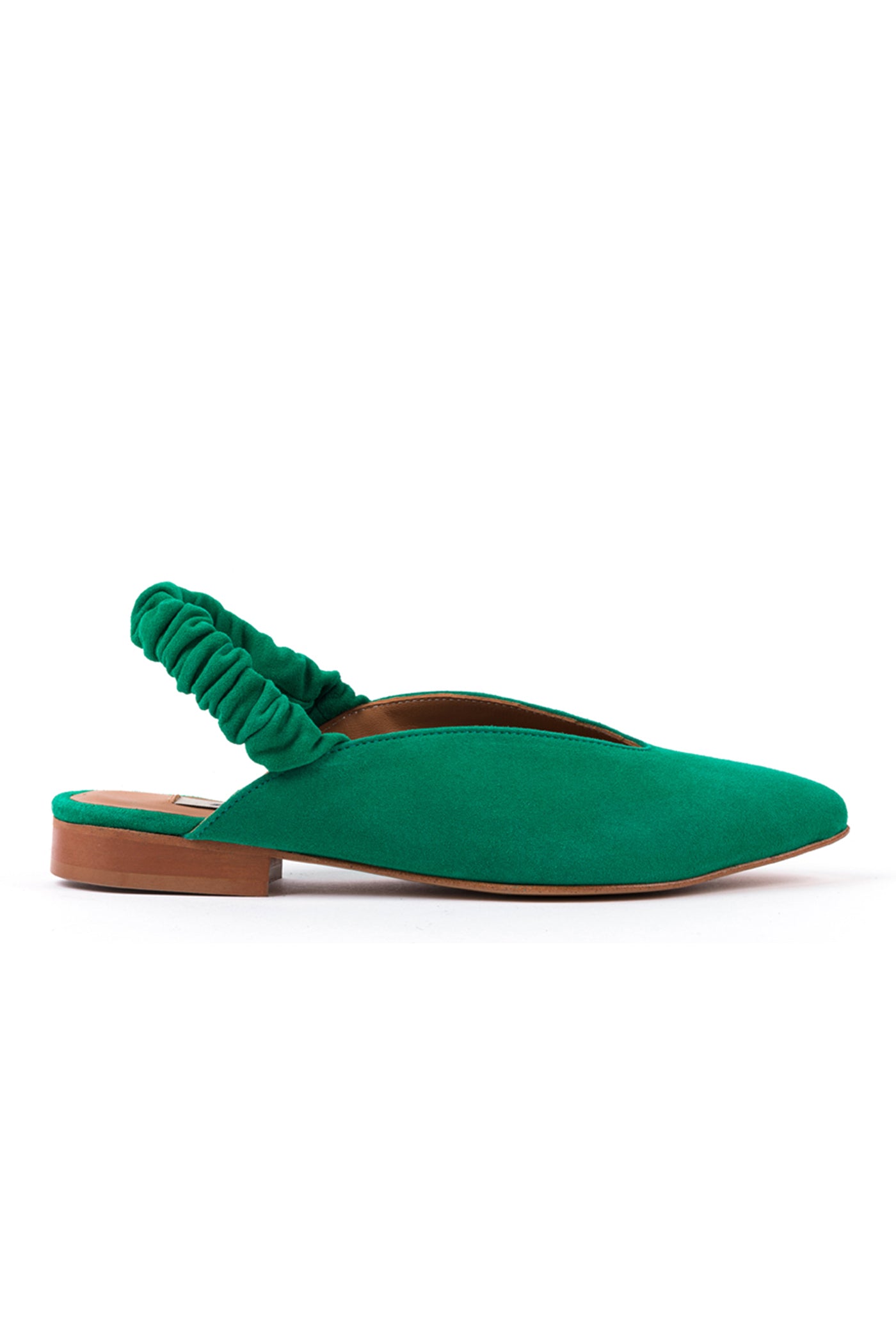 Slingbacks rasos em