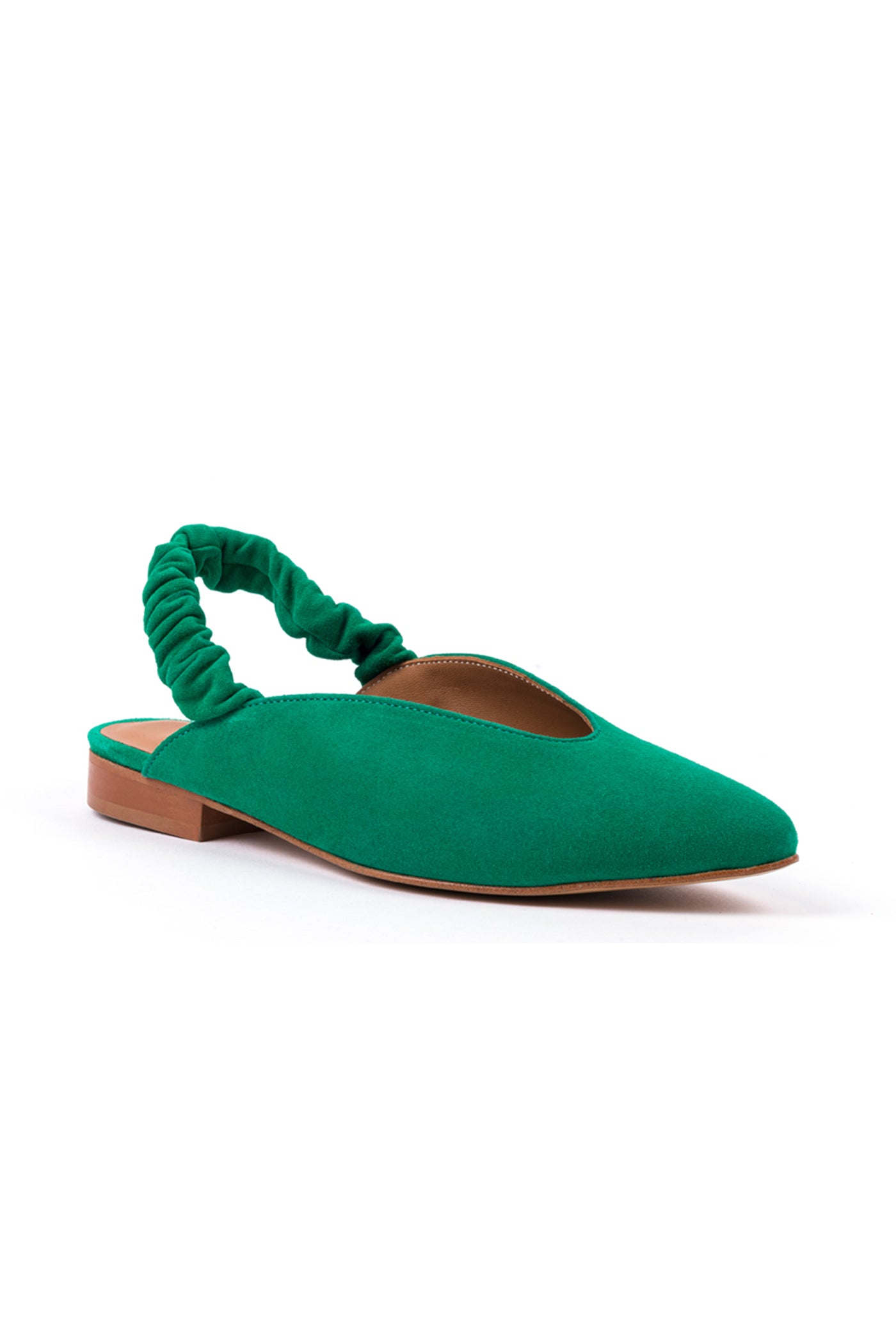 Slingbacks rasos em