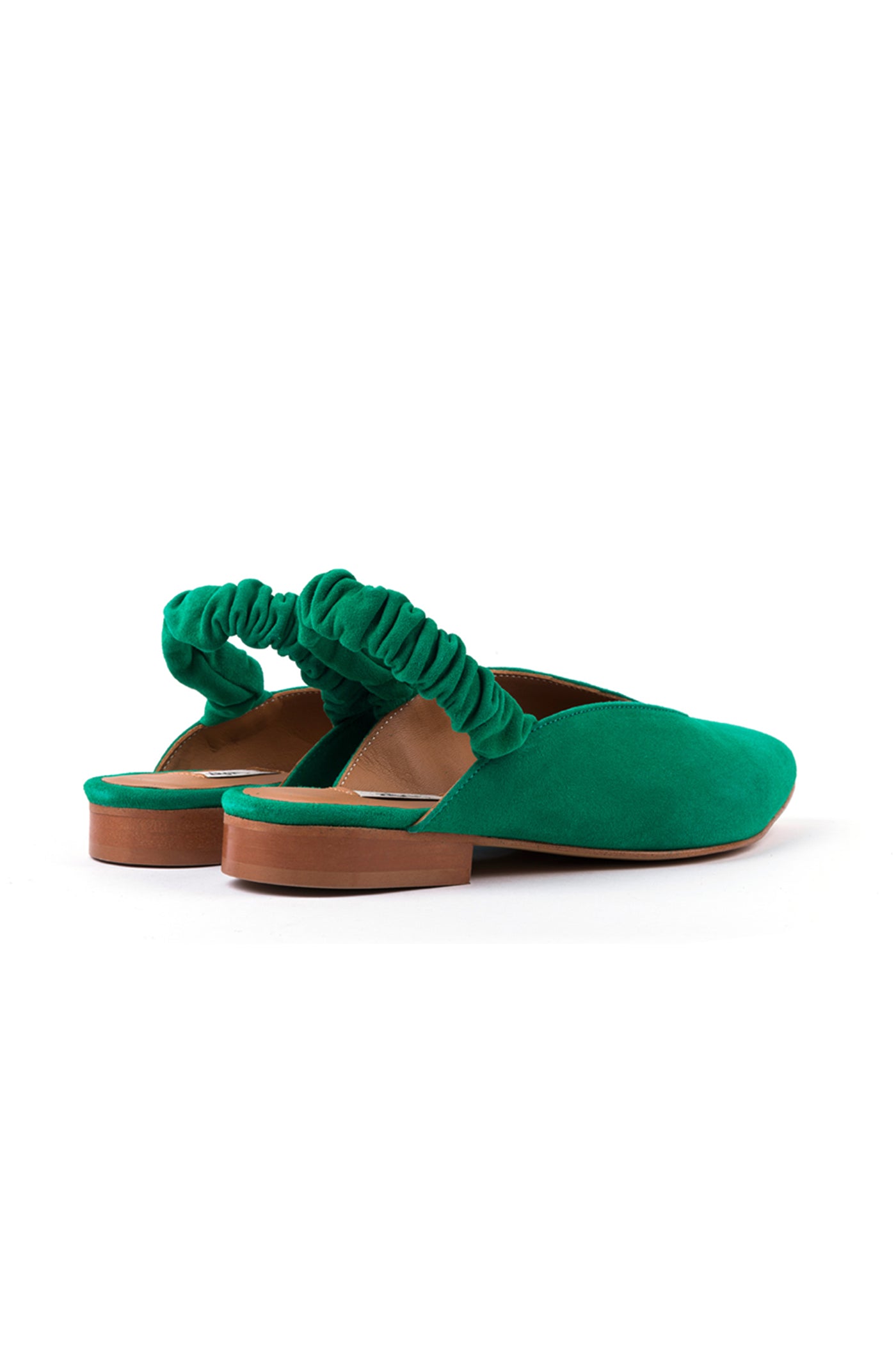 Slingbacks rasos em