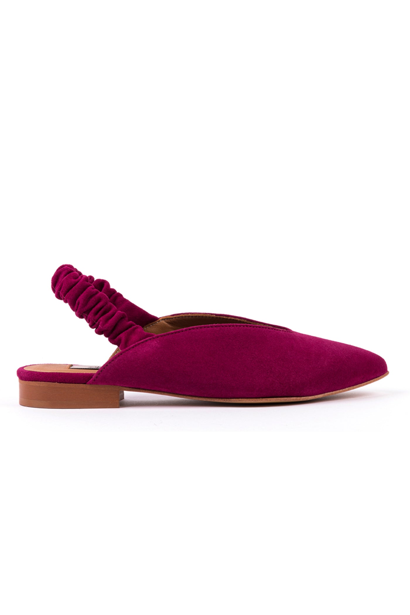 Slingbacks rasos em