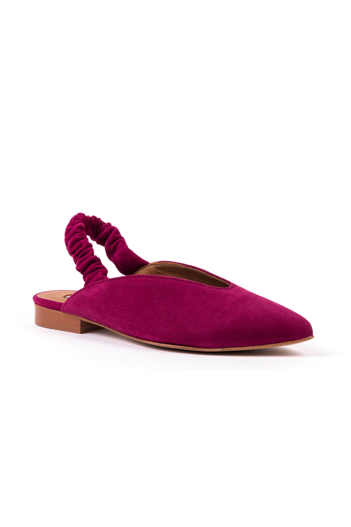Slingbacks rasos em