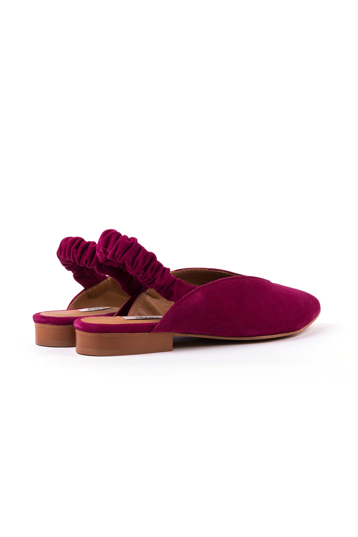 Slingbacks rasos em