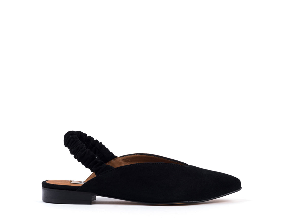Slingbacks rasos em