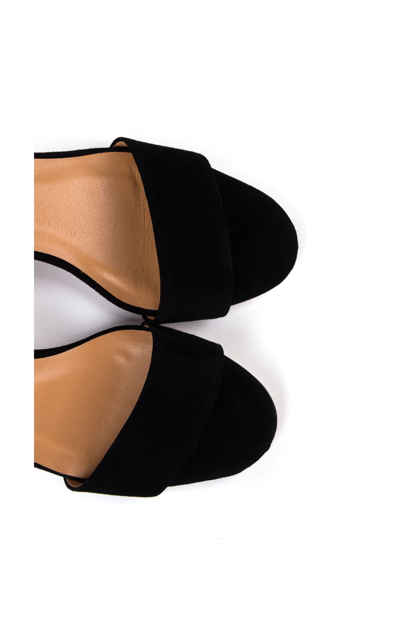 Sandálias de senhora em camurça de salto alto