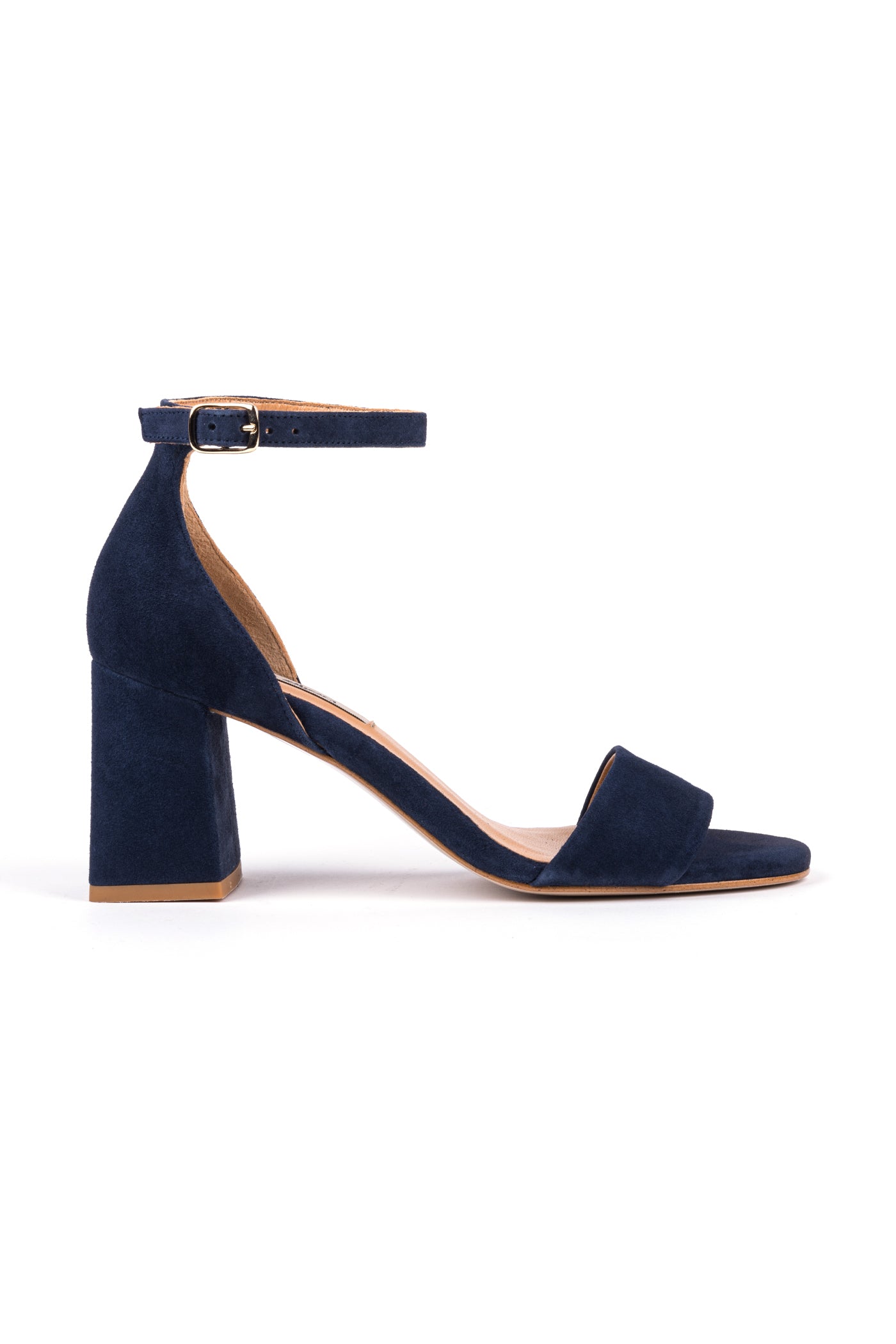 Sandálias de senhora em camurça de salto alto