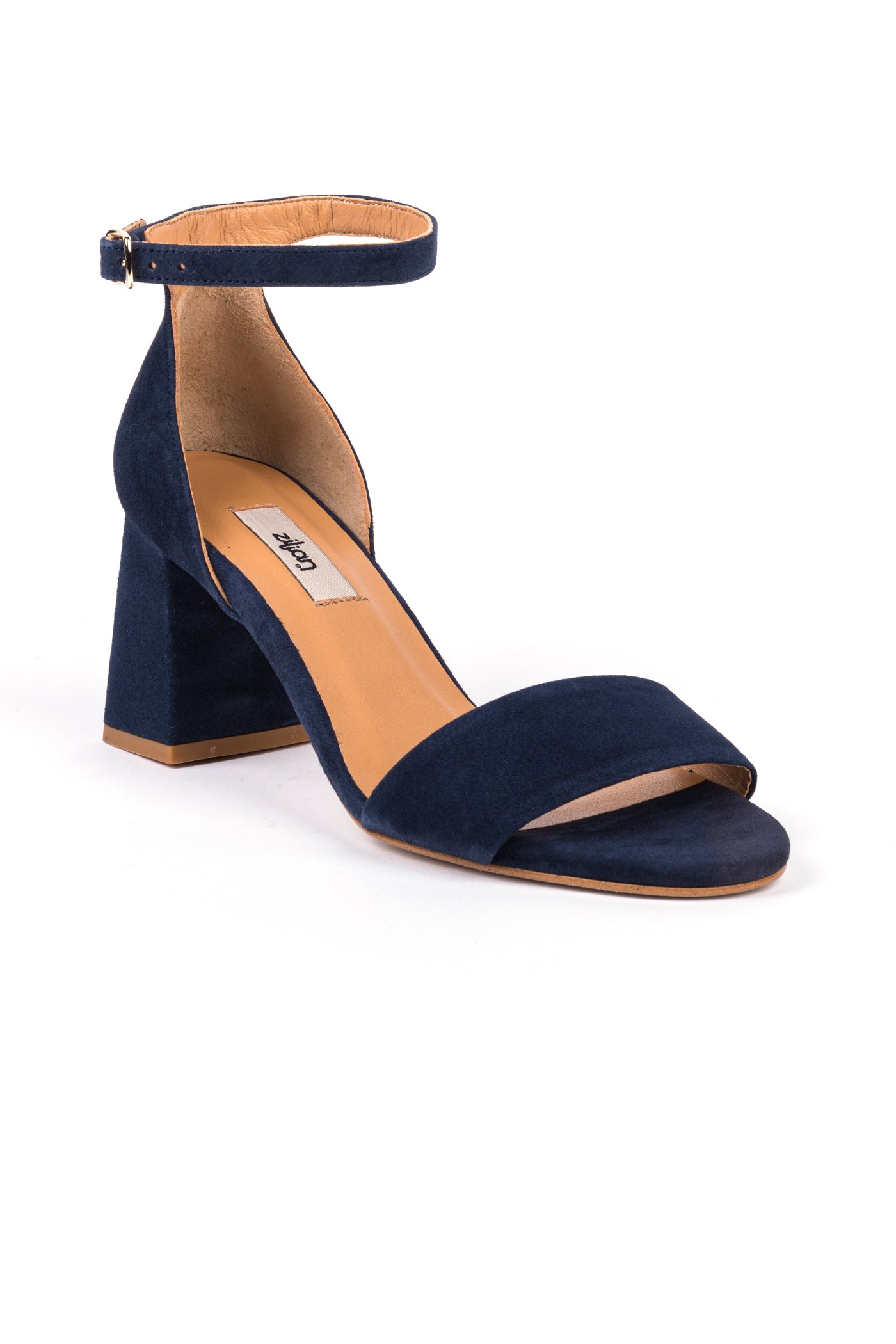 Sandálias de senhora em camurça de salto alto