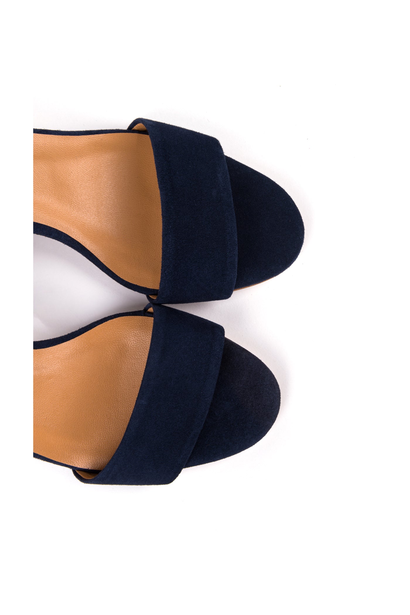 Sandálias de senhora em camurça de salto alto