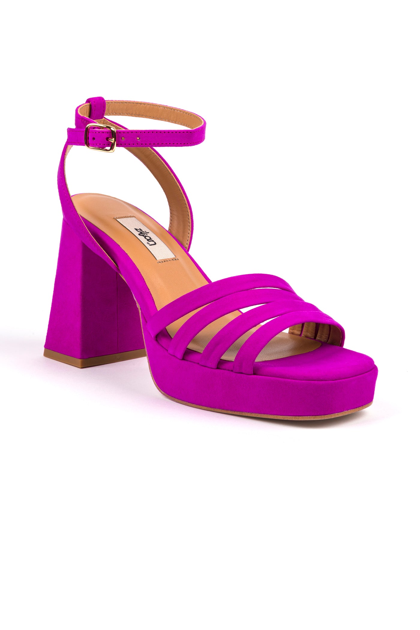 Sandálias de mulher plataforma em camurça preta, toupeira