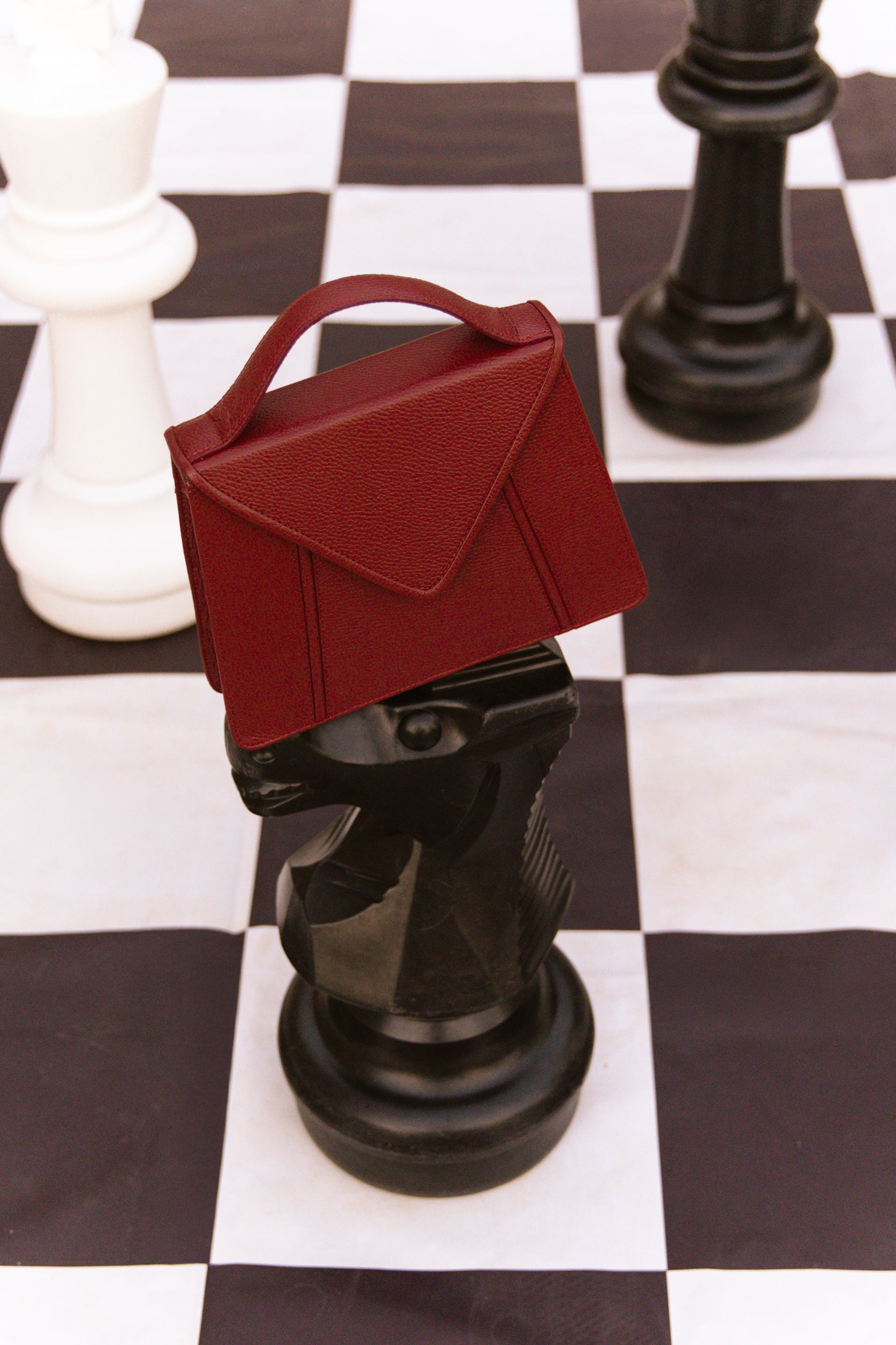 Mala de senhora envelope em pele