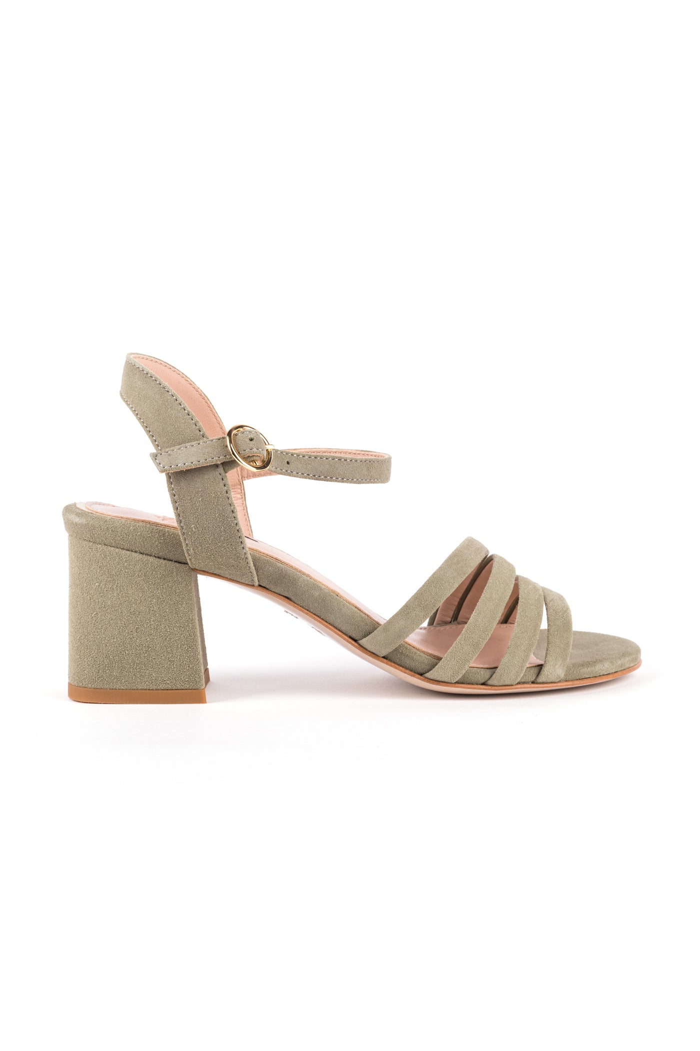 Sandálias de noiva em camurça