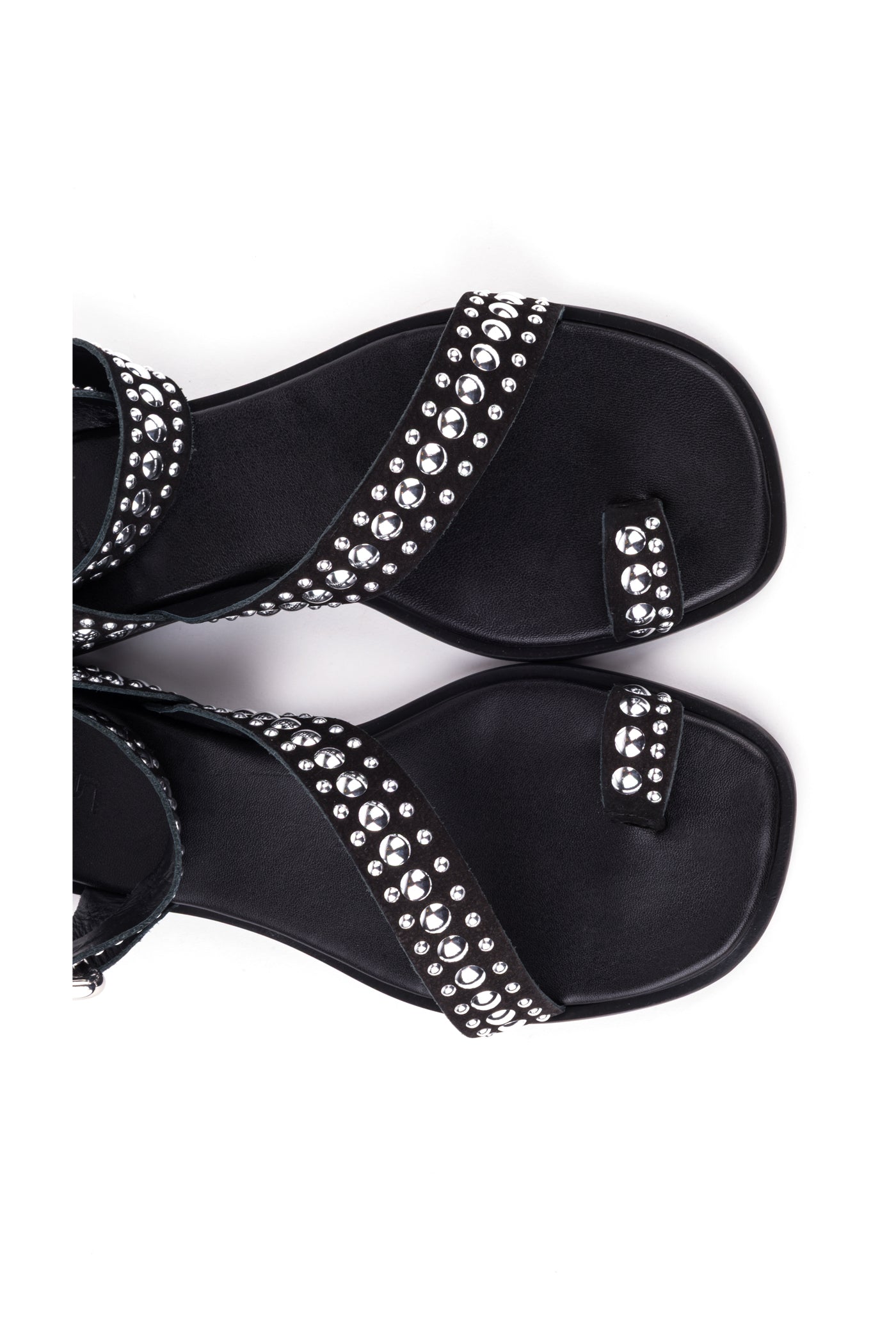 Sandálias rasas em camurça