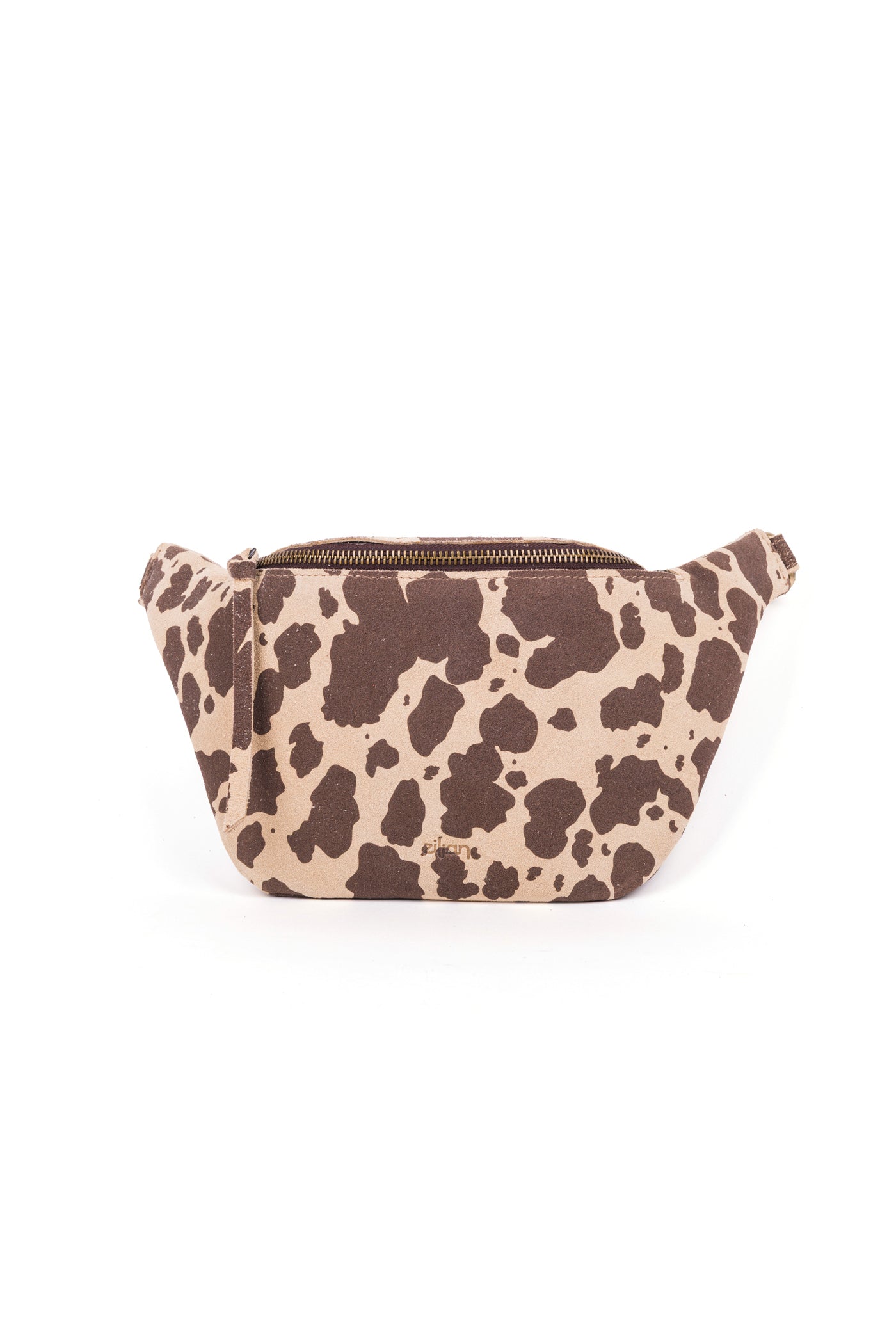 Mala com alça tiracolo em croute print animal