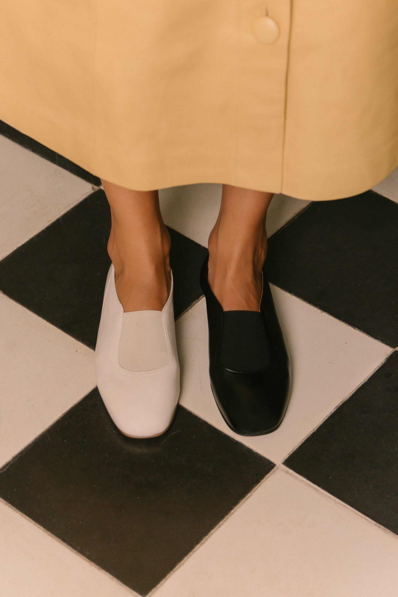 Sapato raso soft em pele