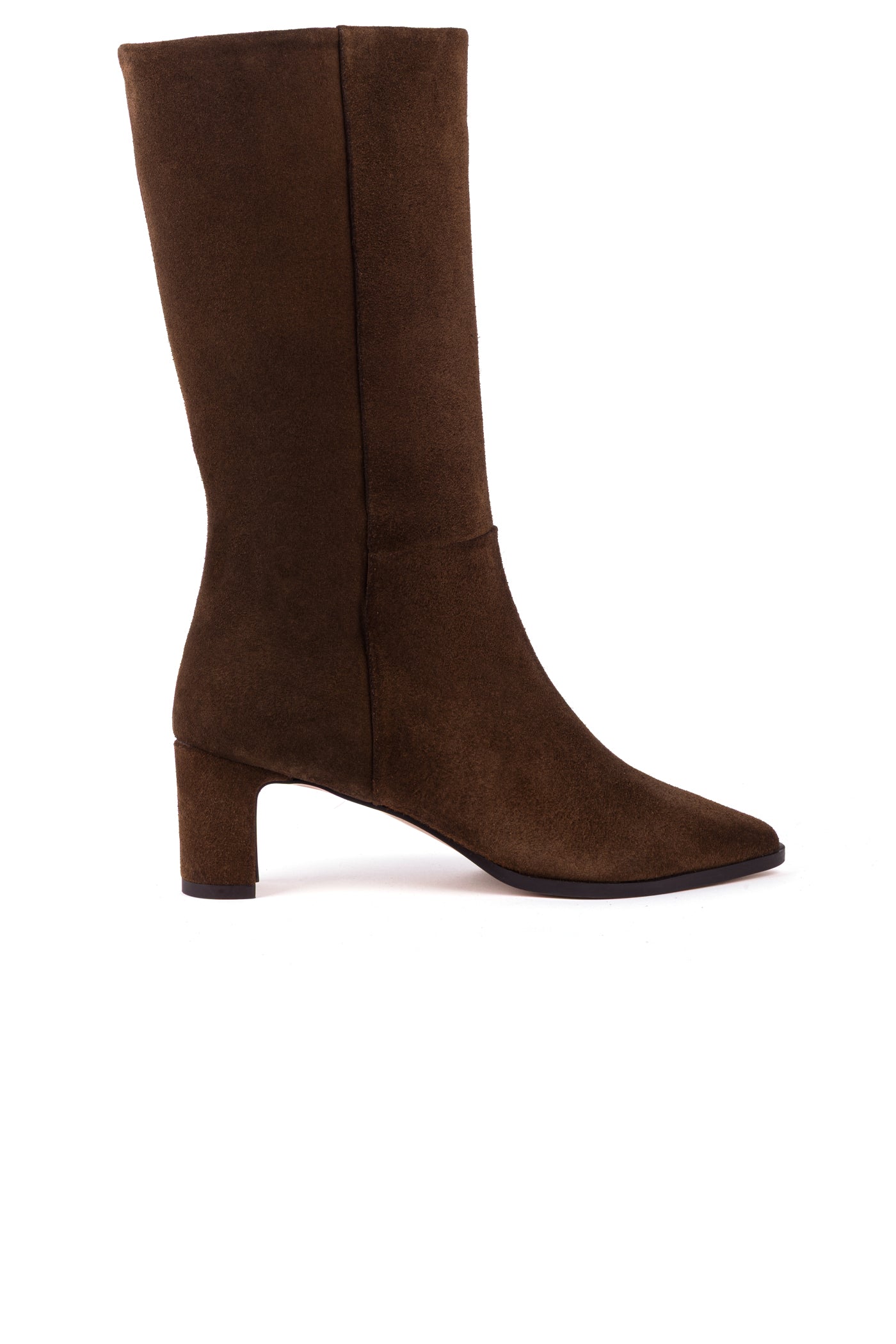 Botas cano alto em croute