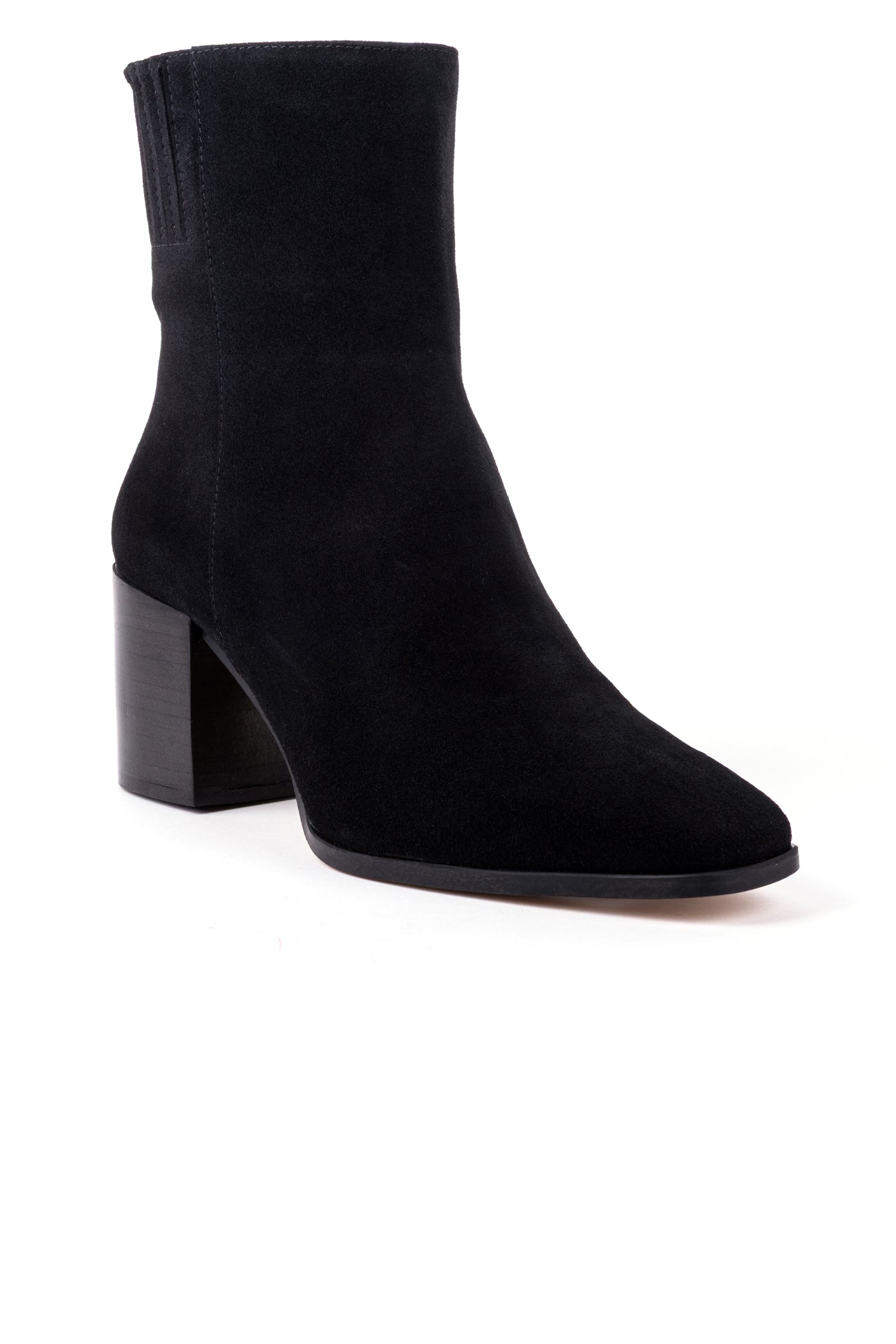 Botas de cano médio de salto alto em croute