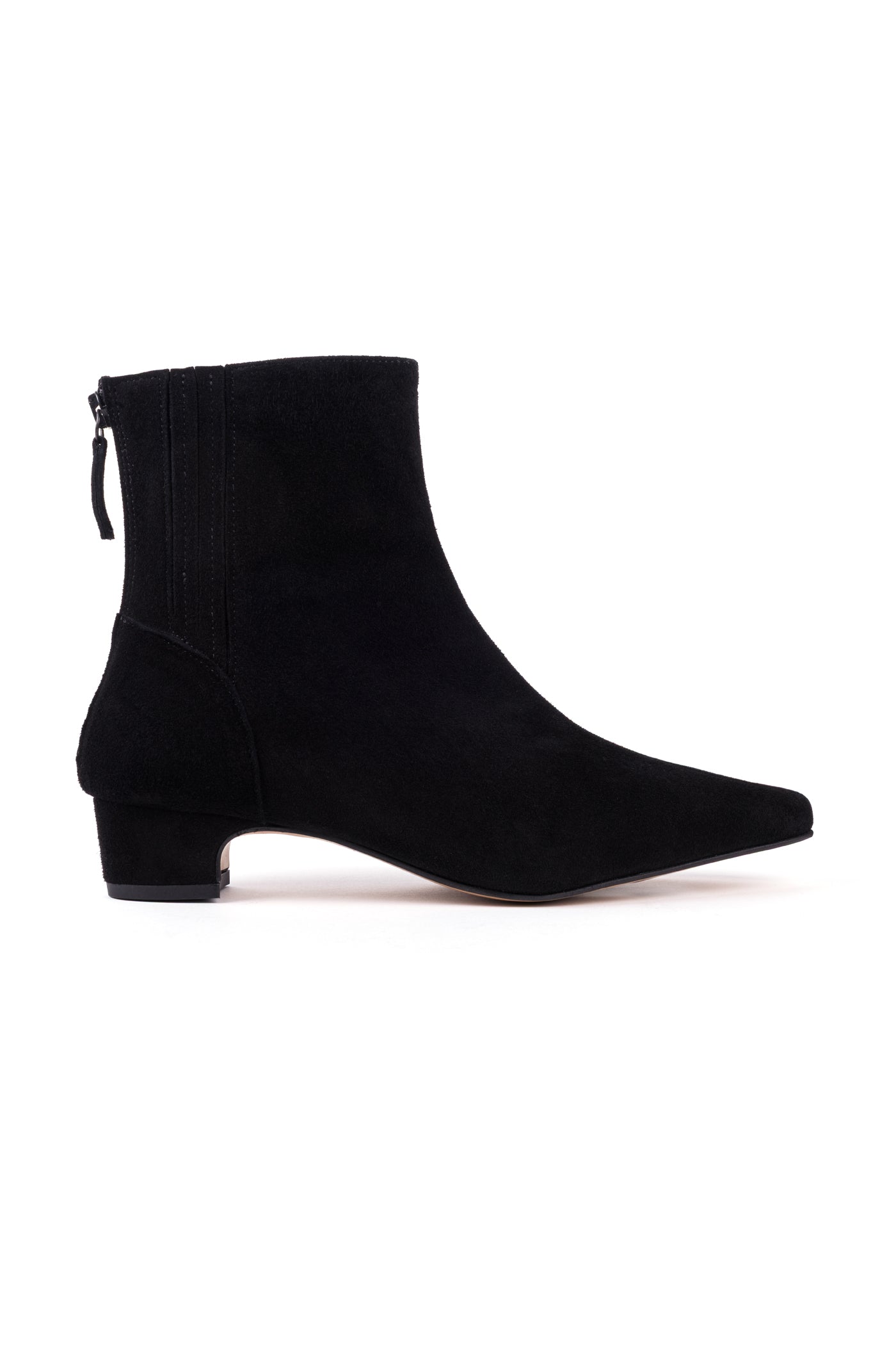 Botins salto médio em croute