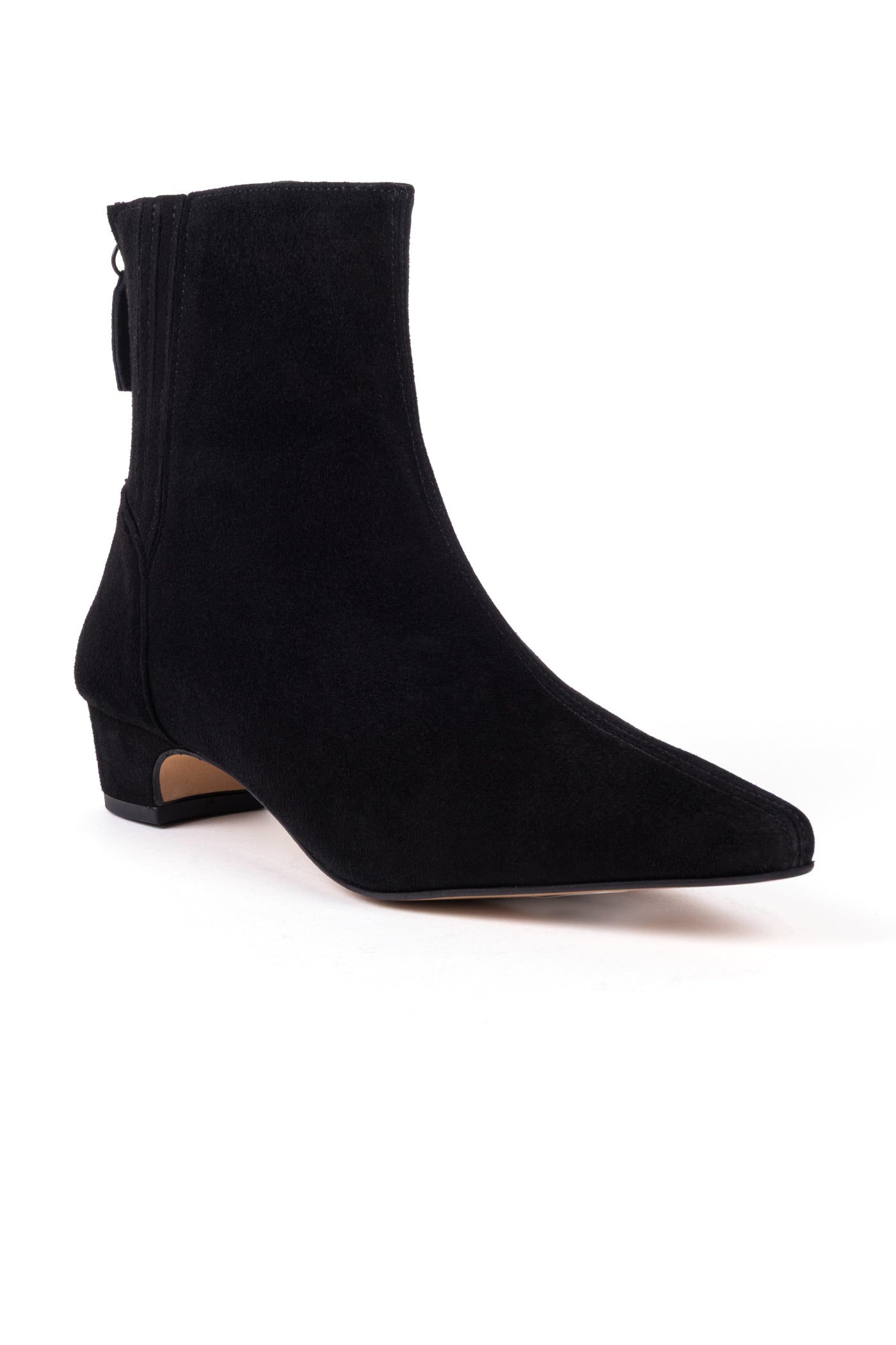 Botins salto médio em croute