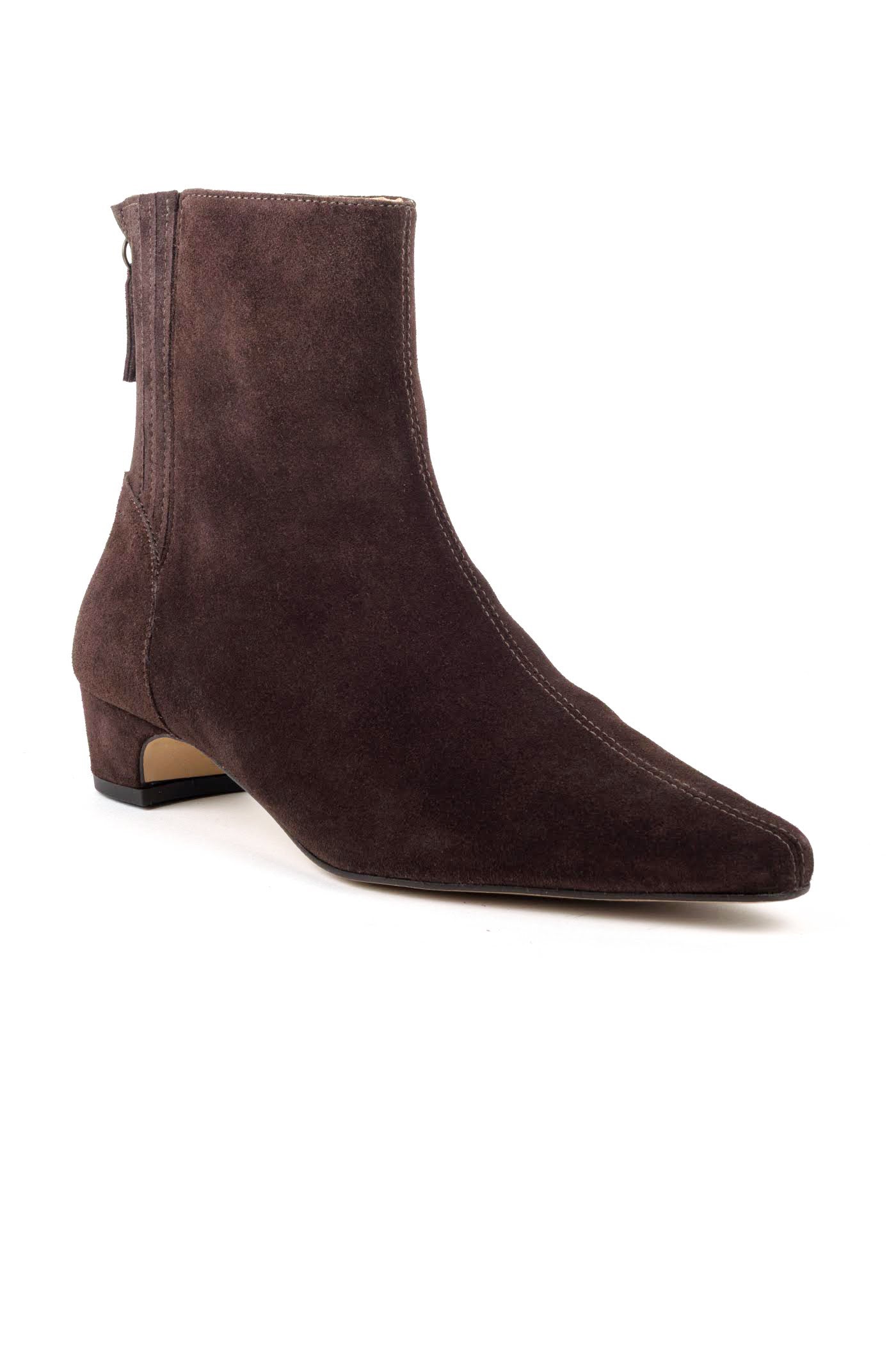 Botins salto médio em croute