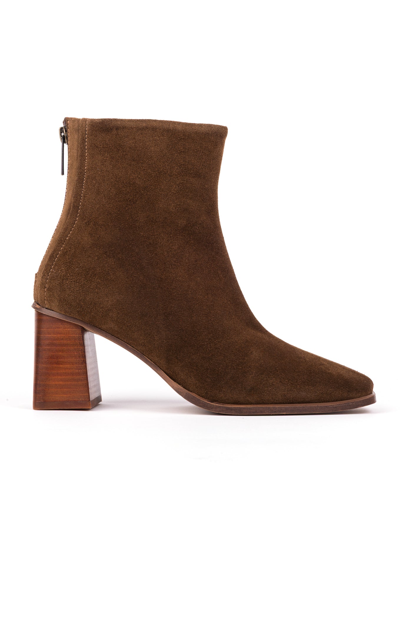 Botas de salto alto em croute