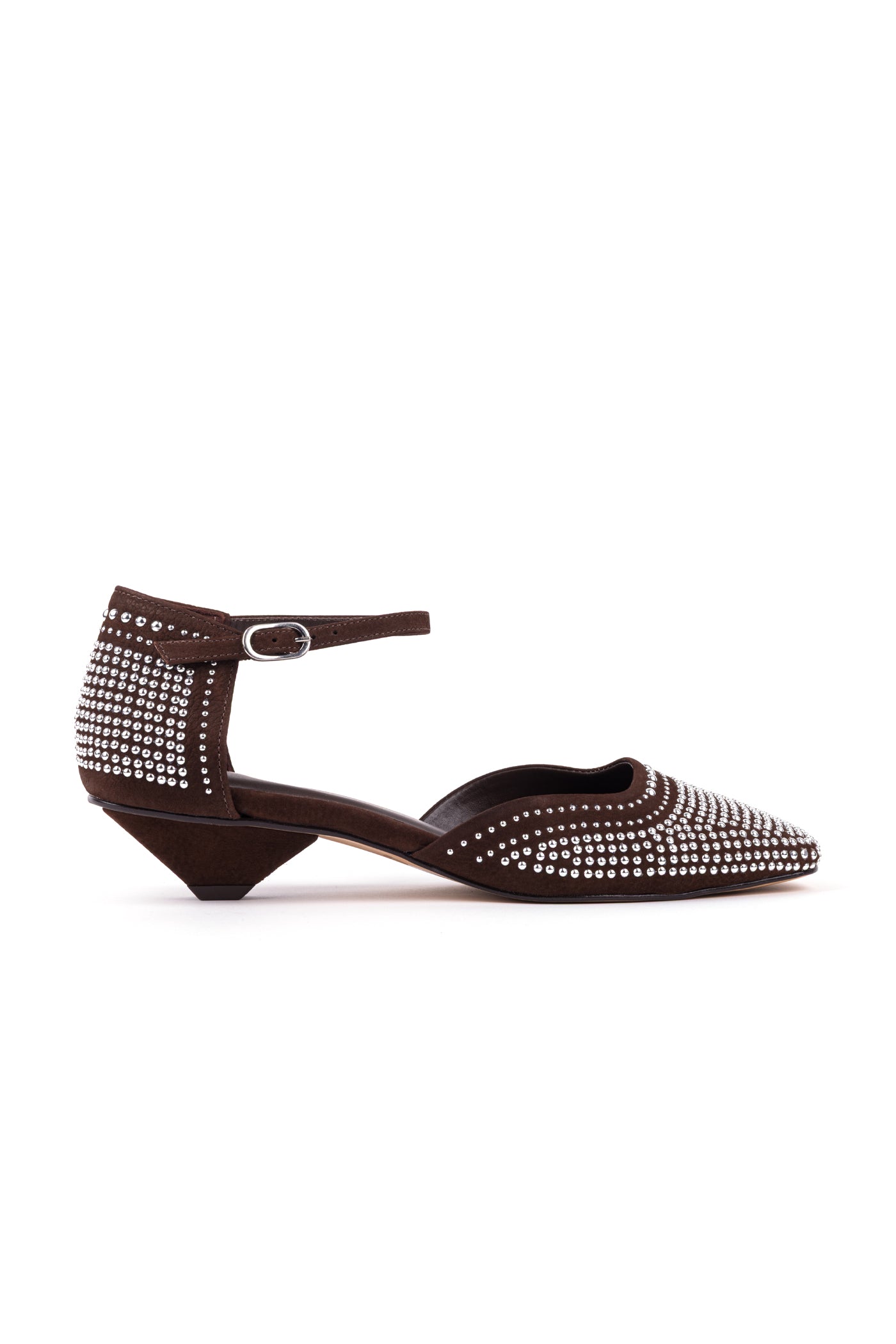 Sapatos de salto médio em nobuck