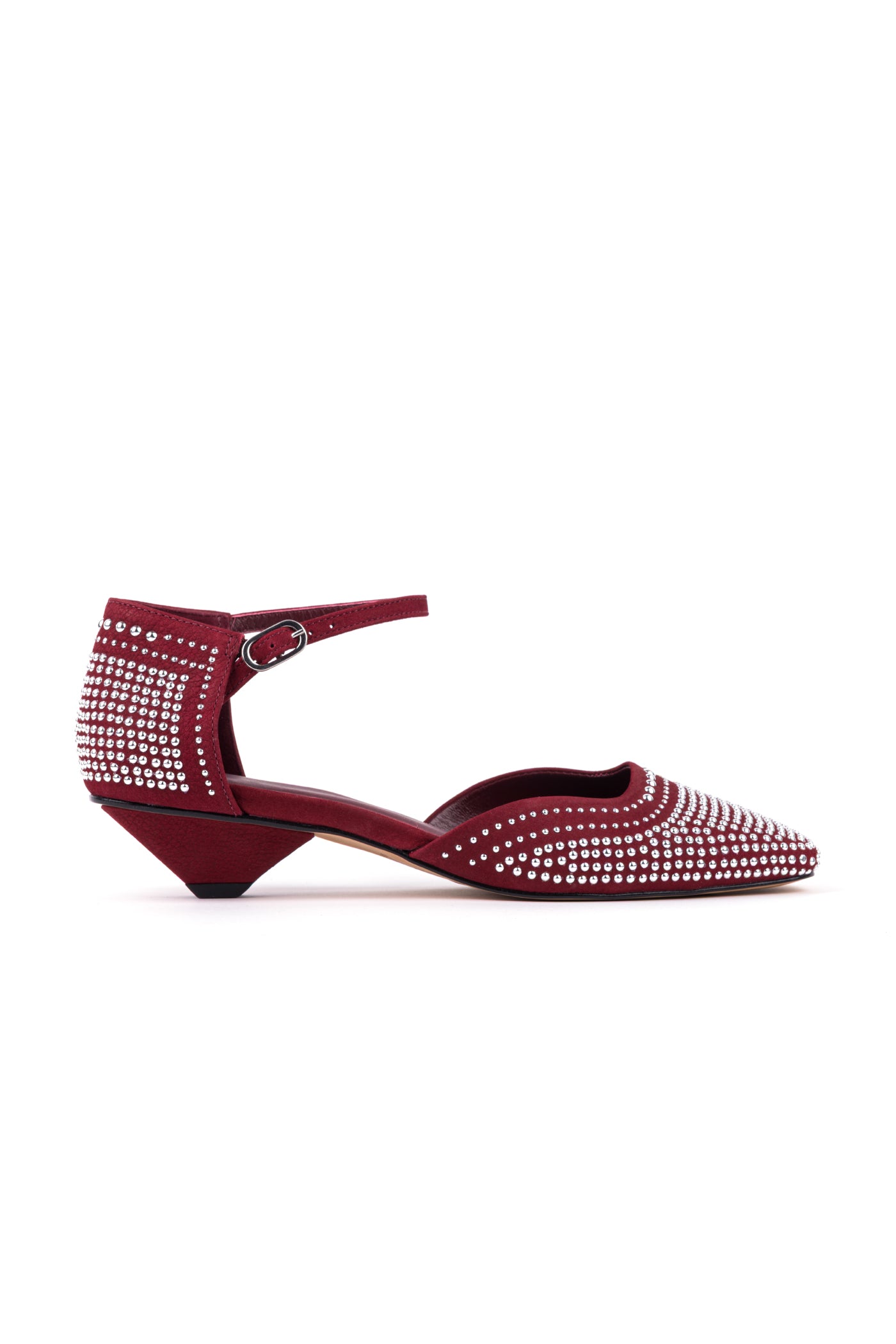 Sapatos de salto médio em nobuck