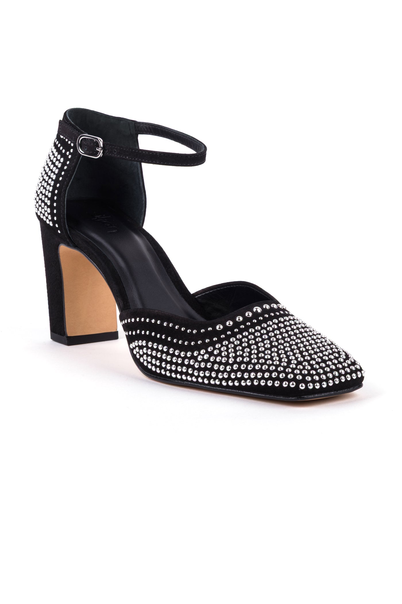 Sapatos de salto alto clássicos em nobuck