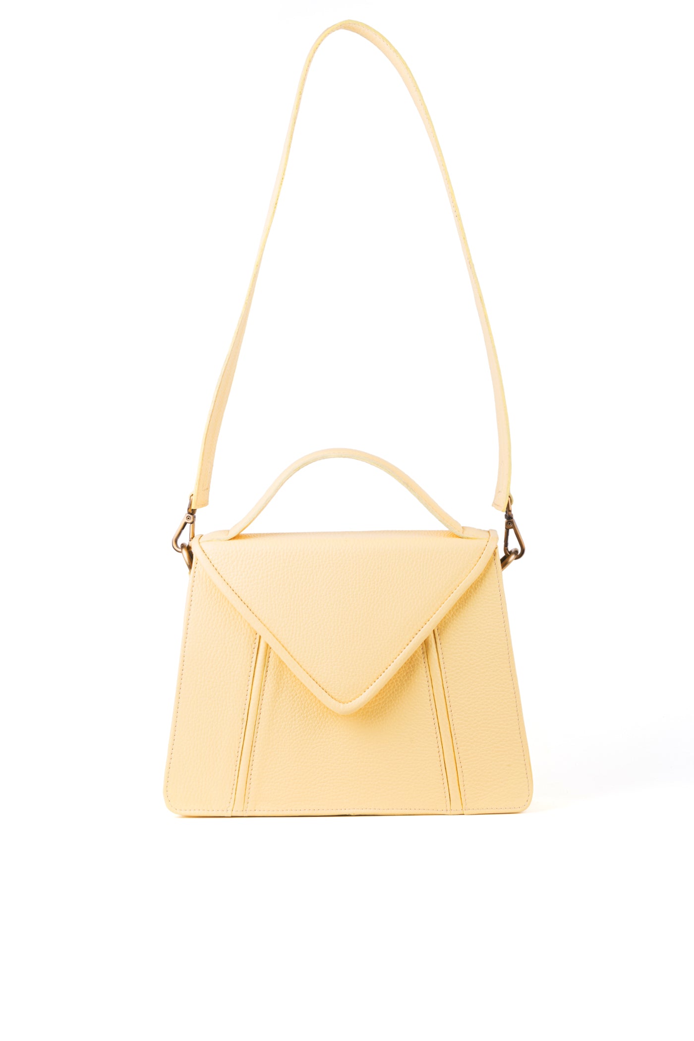 Mala envelope em pele