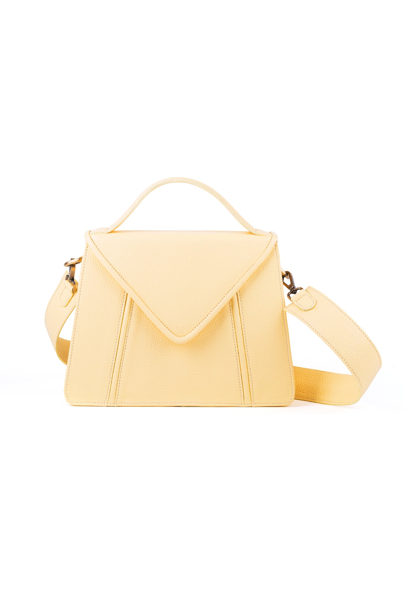 Mala envelope em pele