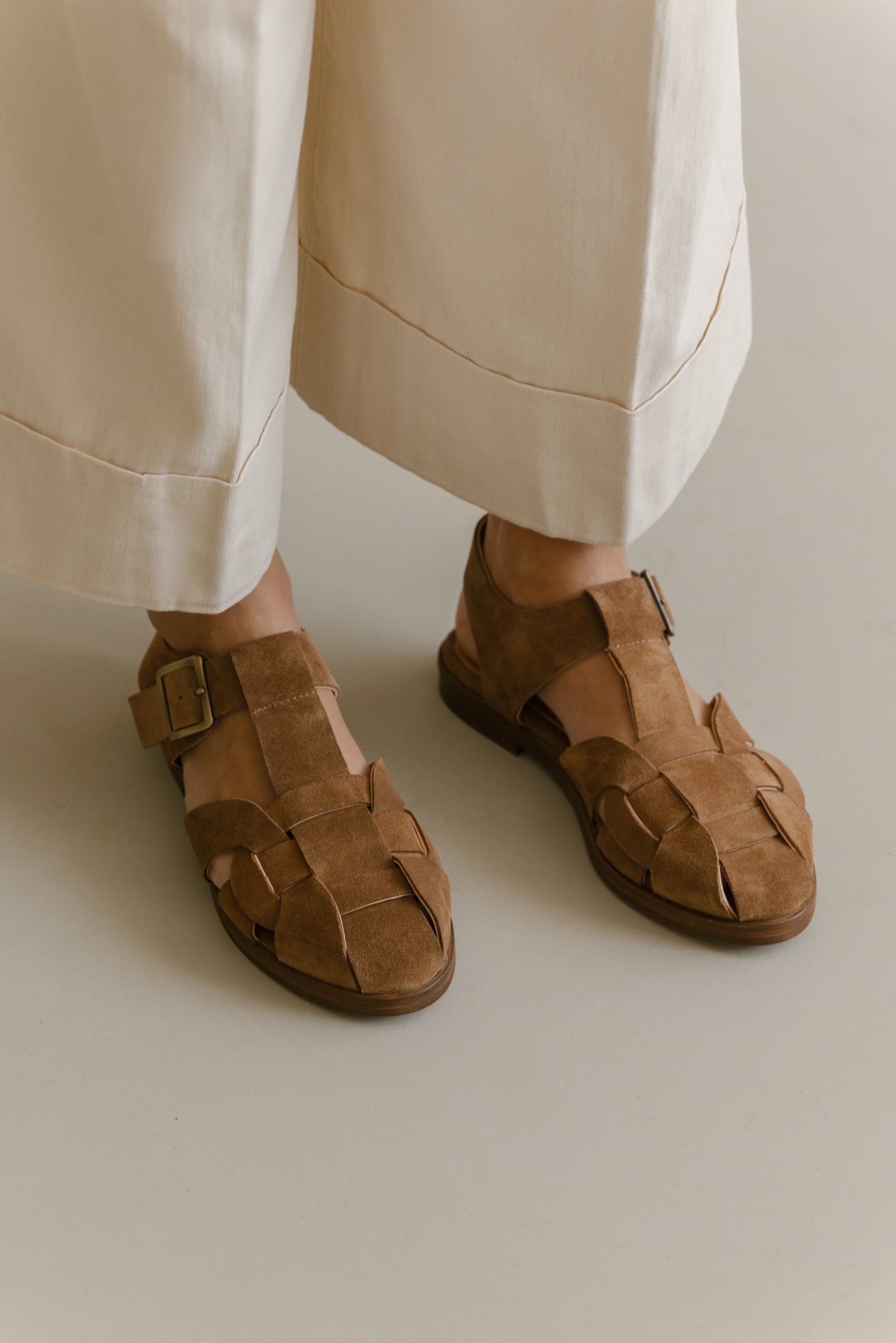 Sandálias Pescador em Croute Toupeira | Conforto e Estilo | Zilian