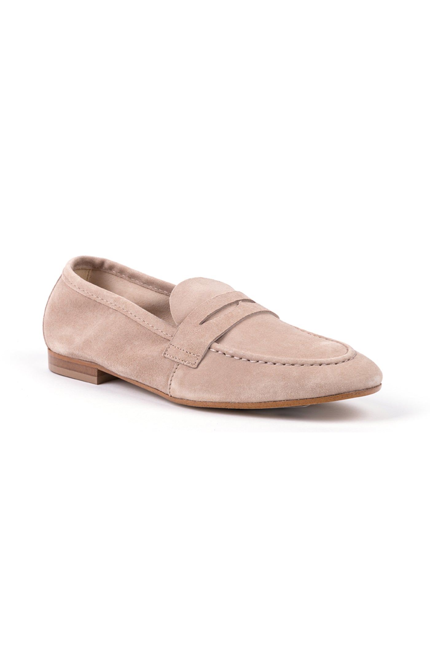 Loafers rasos em camurça
