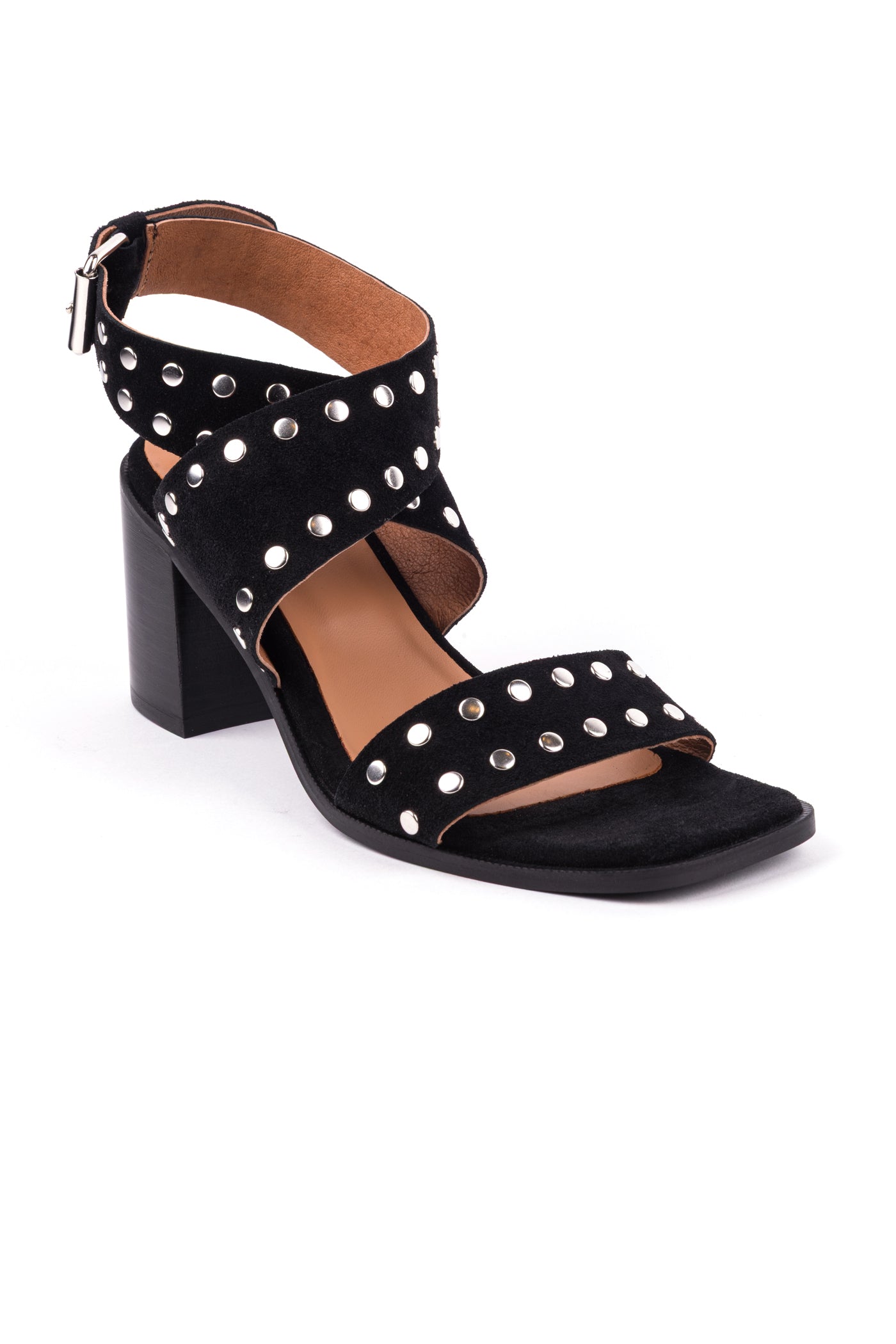 Sandálias de salto alto em croute