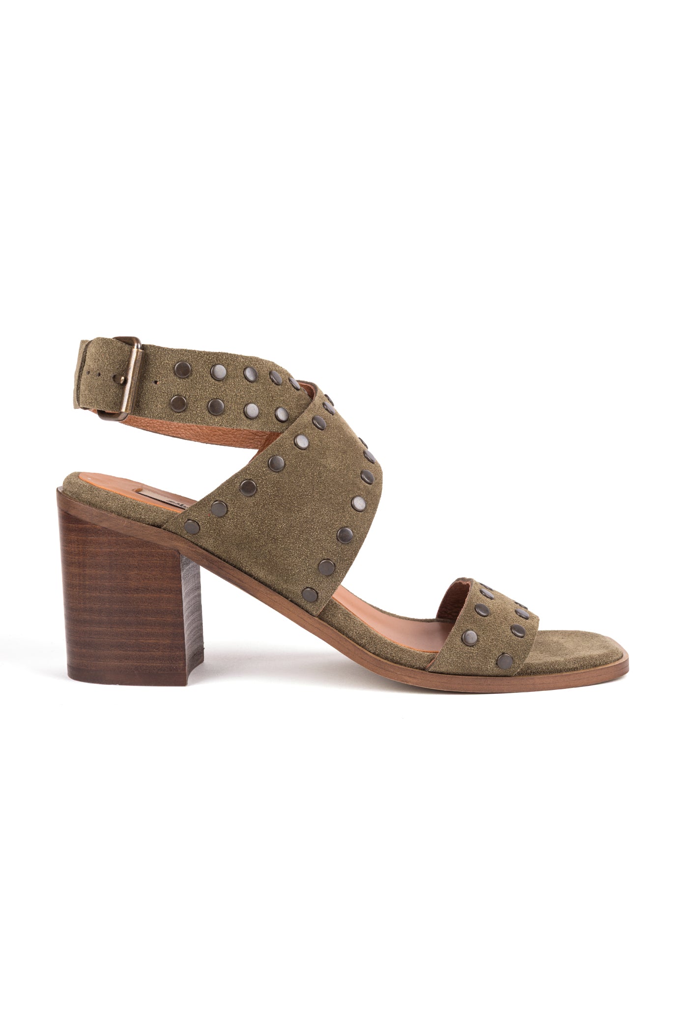 Sandálias de salto alto em croute