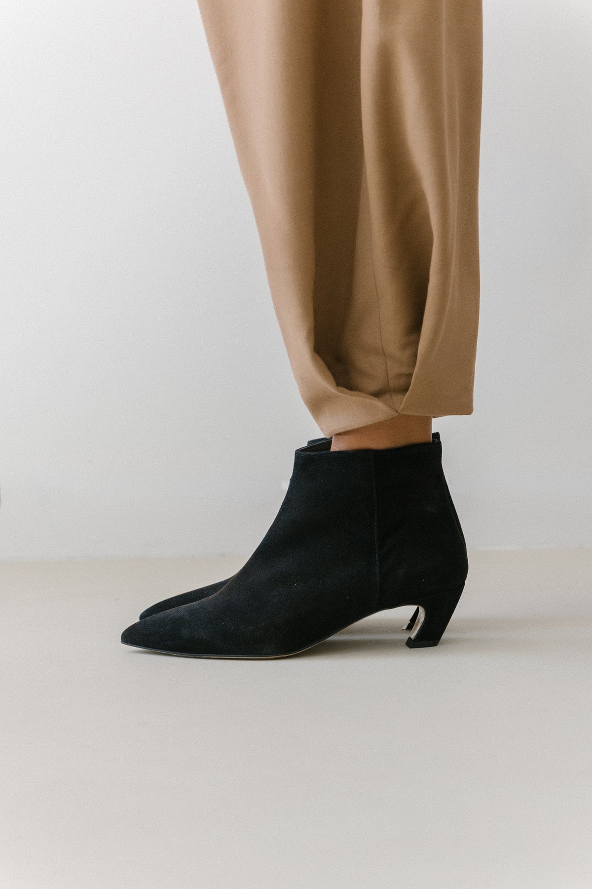 Botins de salto kitten em croute