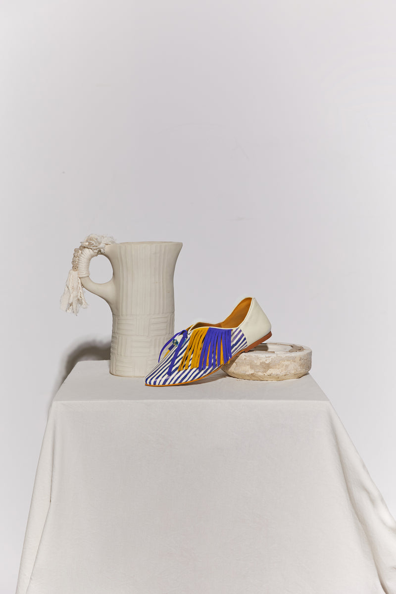 Sapatos rasos confortáveis com padrão e medalhas - Anna Westerlund