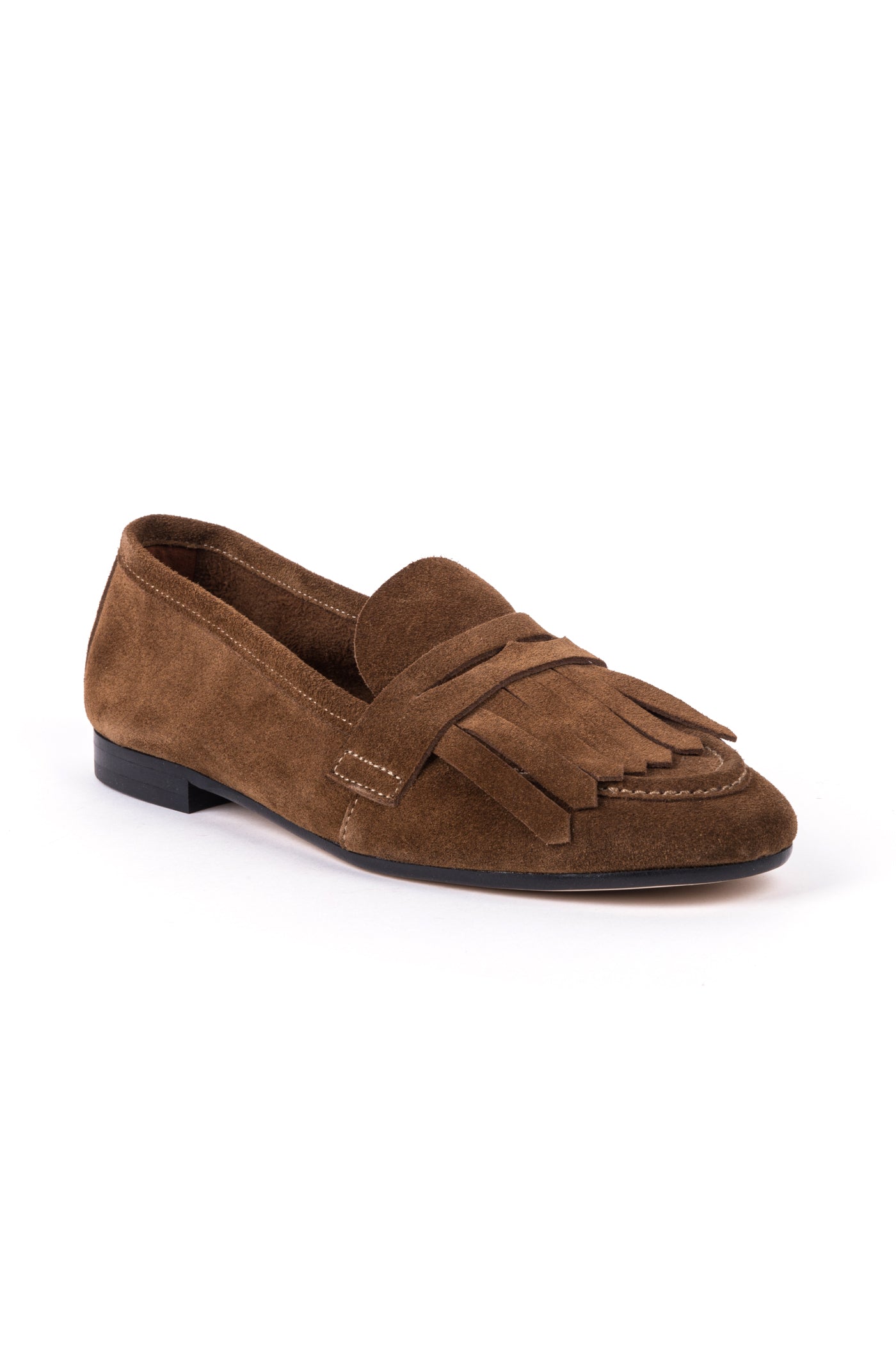 Loafers em croute acamurçado