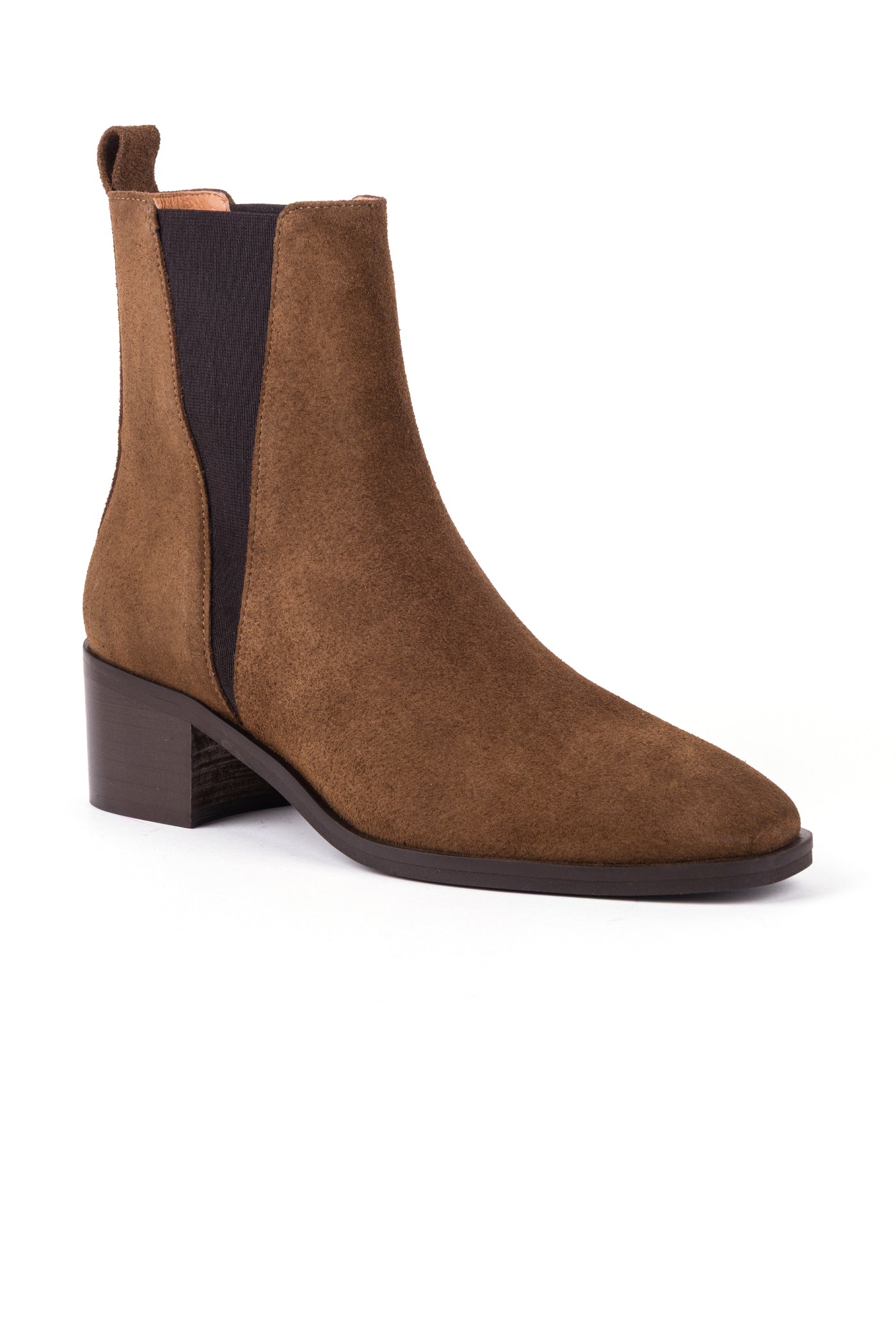 Botas de salto médio em croute