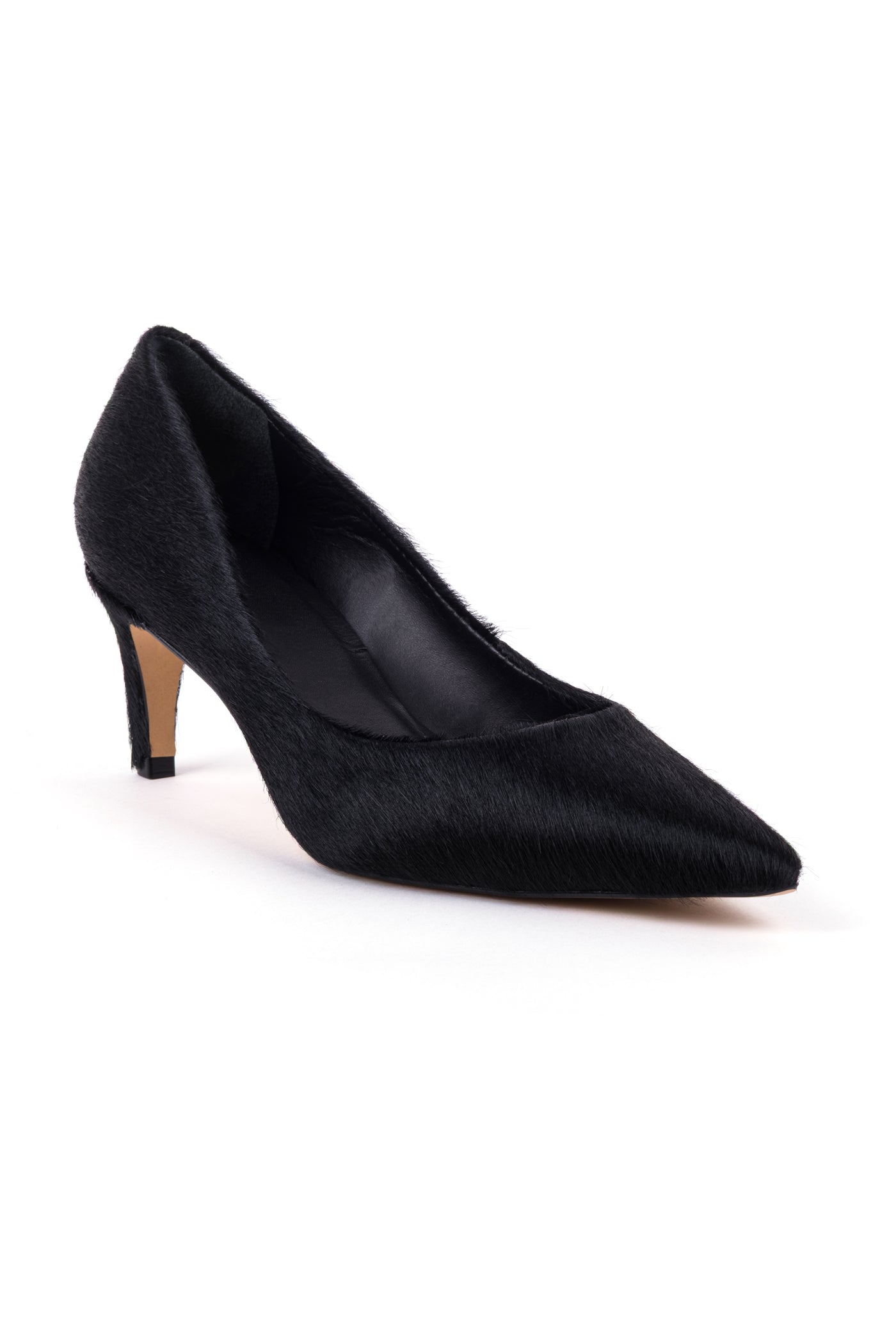 Sapatos de salto alto em pêlo