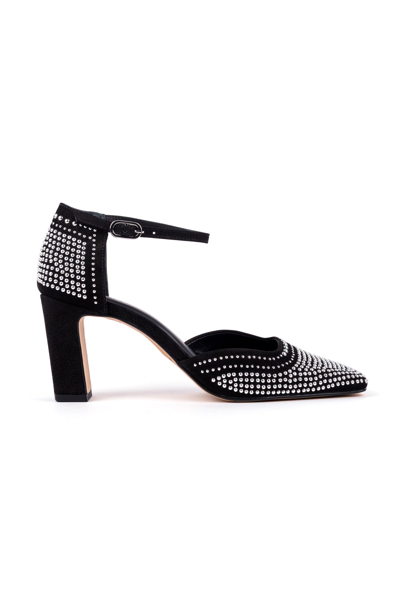 Sapatos de salto alto clássicos em nobuck