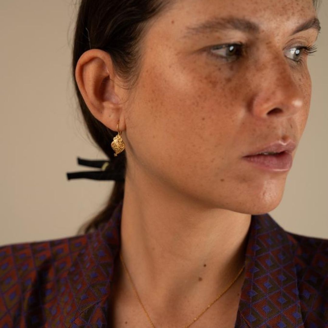 Brincos Coração de Viana em