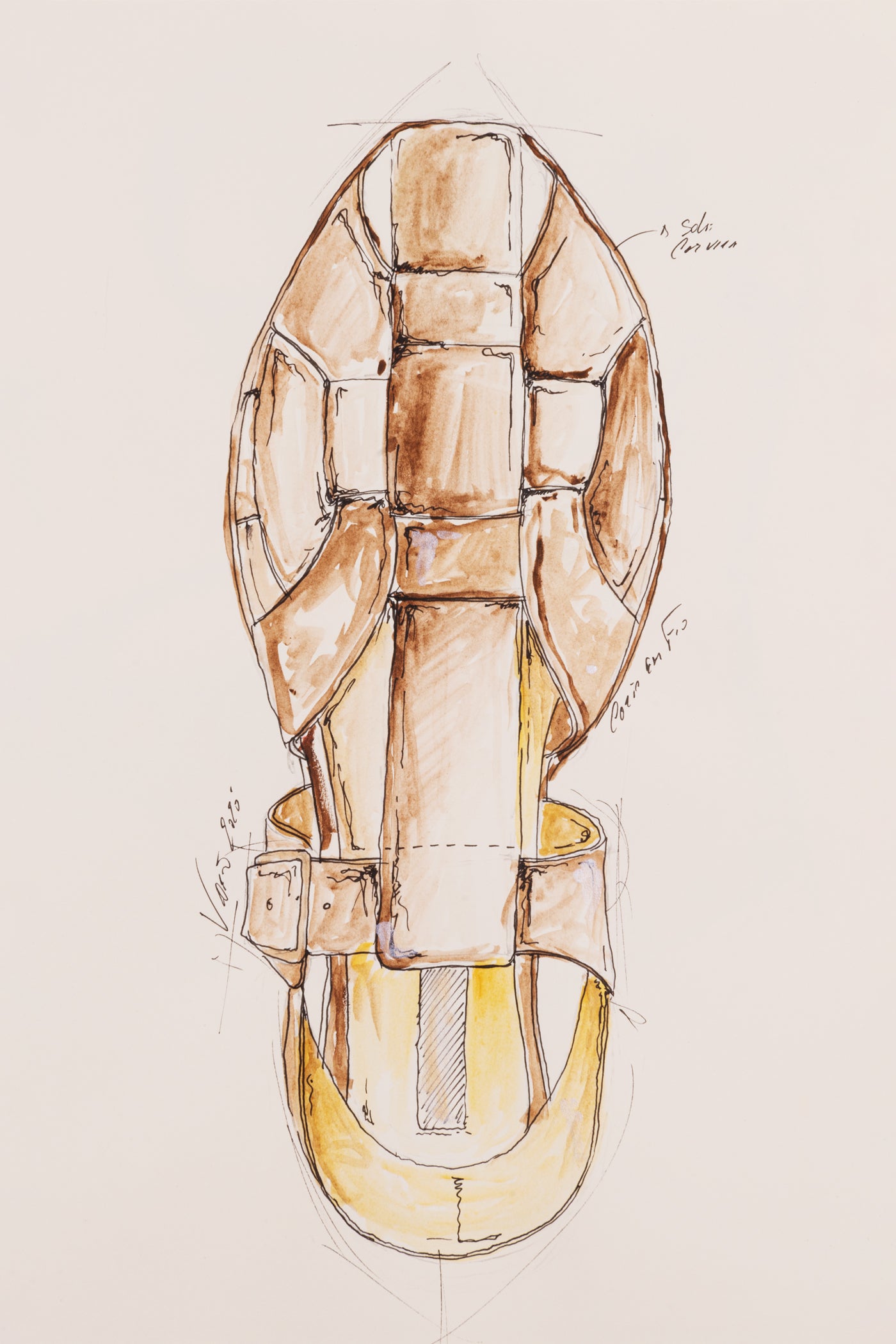 Sandália pescador com fivela em croute