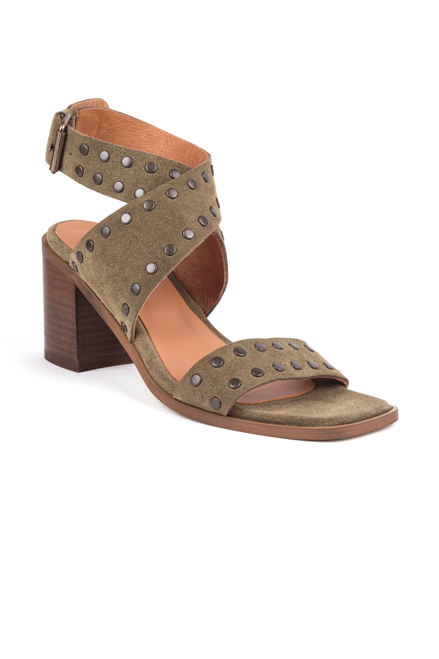 Sandálias de salto alto em croute