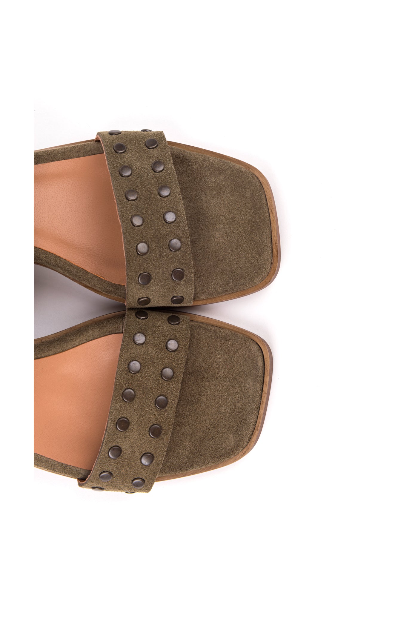 Sandálias de salto alto em croute