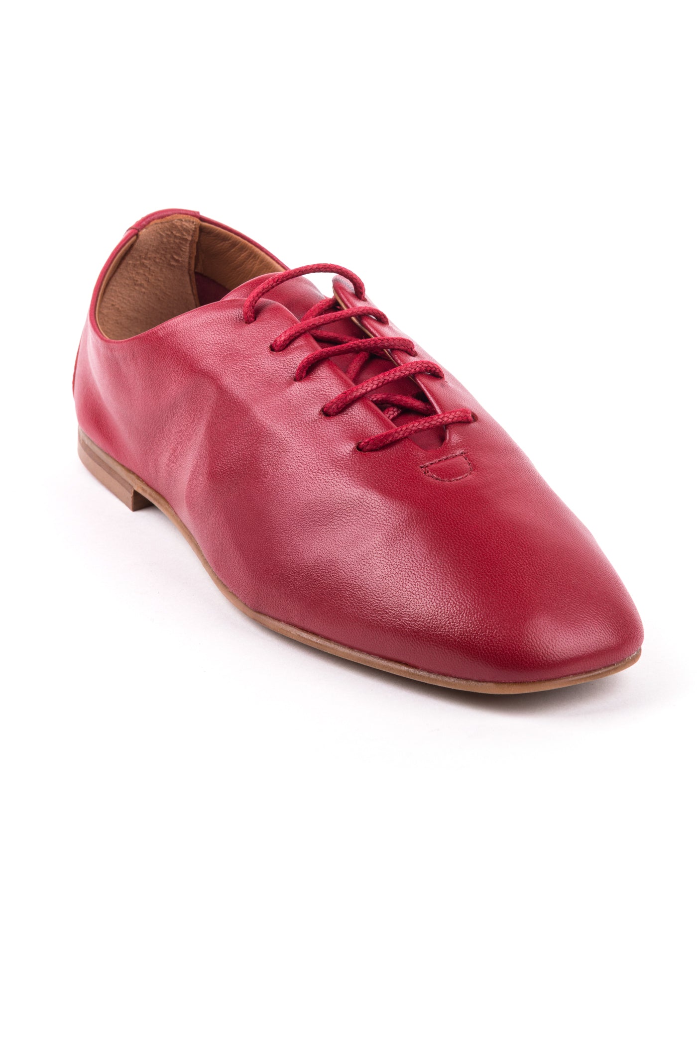 Sapatos rasos em pele