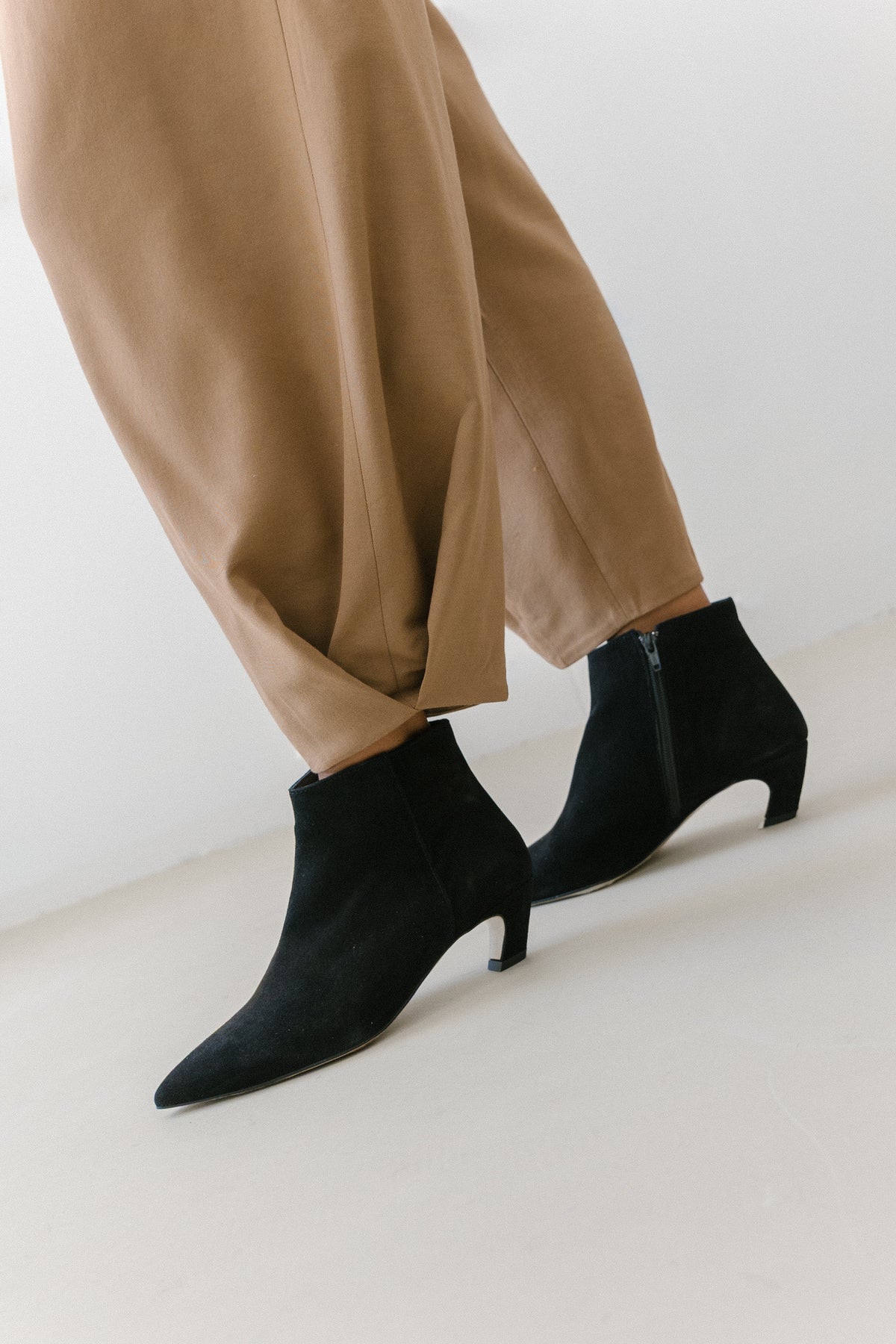 Botins de salto kitten em croute