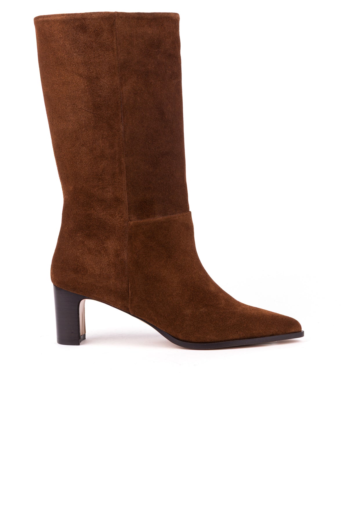 Botas de cano alto em croute