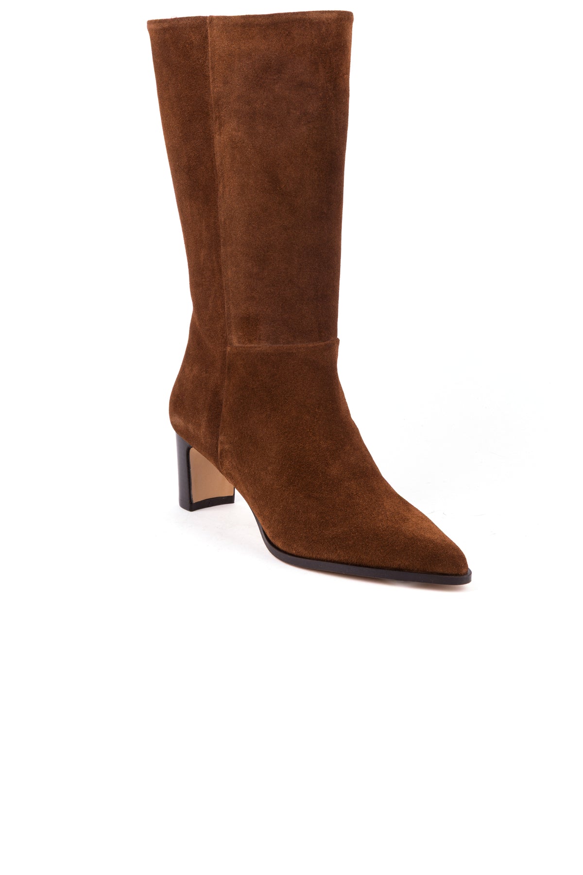 Botas de cano alto em croute