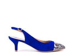 Medium-heeled slingbacks in