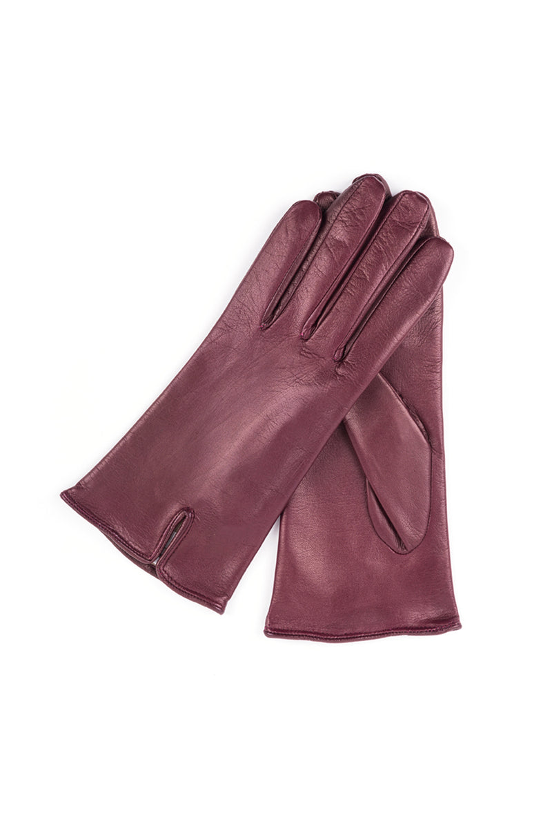 Bordeaux gloves in leather